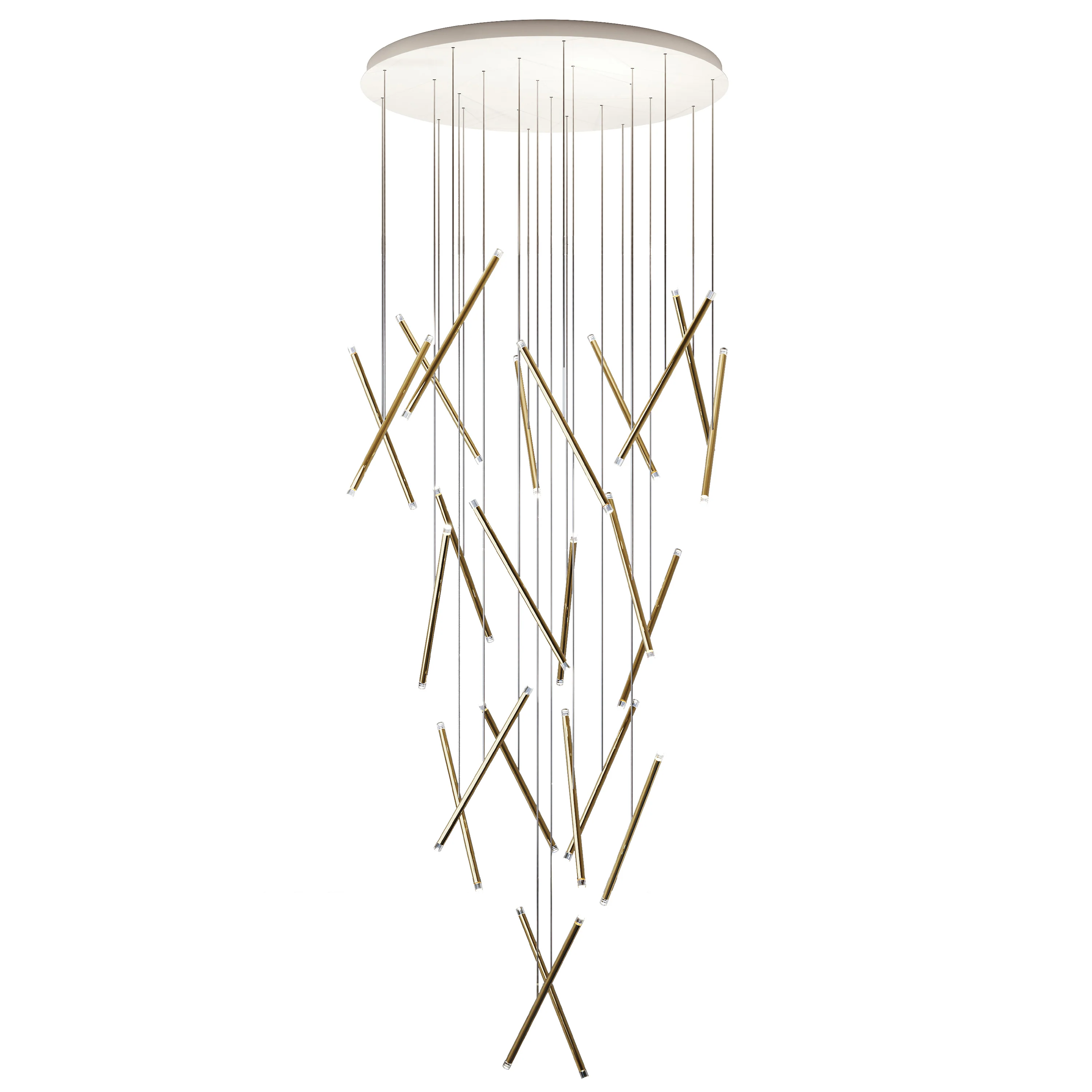 A-Tube Nano Duo Multi-Light Round Chandelier - Image 2