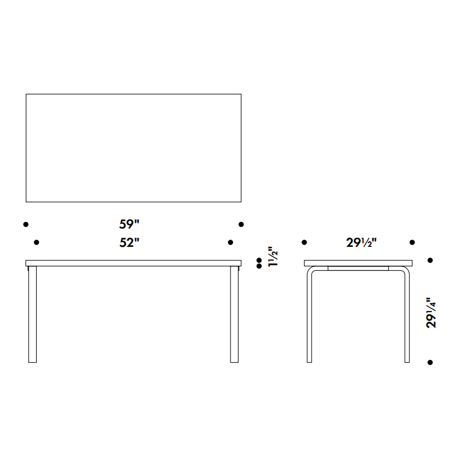 Aalto Rectangle Dining Table - Image 19