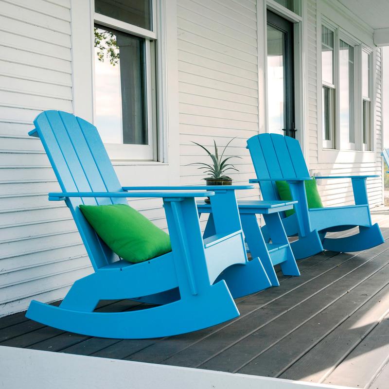 Adirondack Curved Outdoor Rocking Chair - Image 31