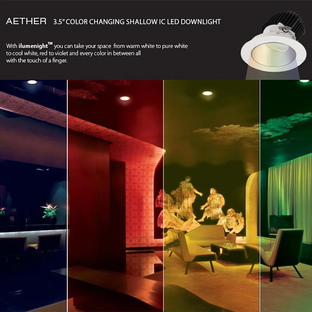 Aether 3.5IN Color Changing Round Wall Wash Trim - Image 13
