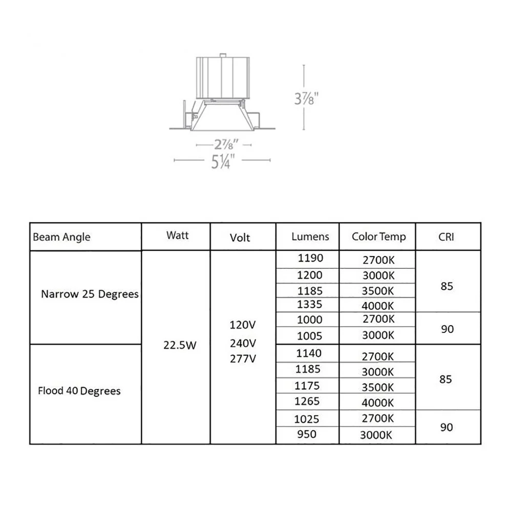 Aether 3.5IN Square Trimless Downlight Trim - Image 10