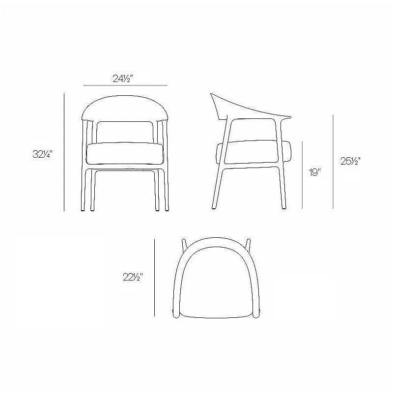 Africa Upholstered Outdoor Dining Armchair (Set of 2) - Image 10