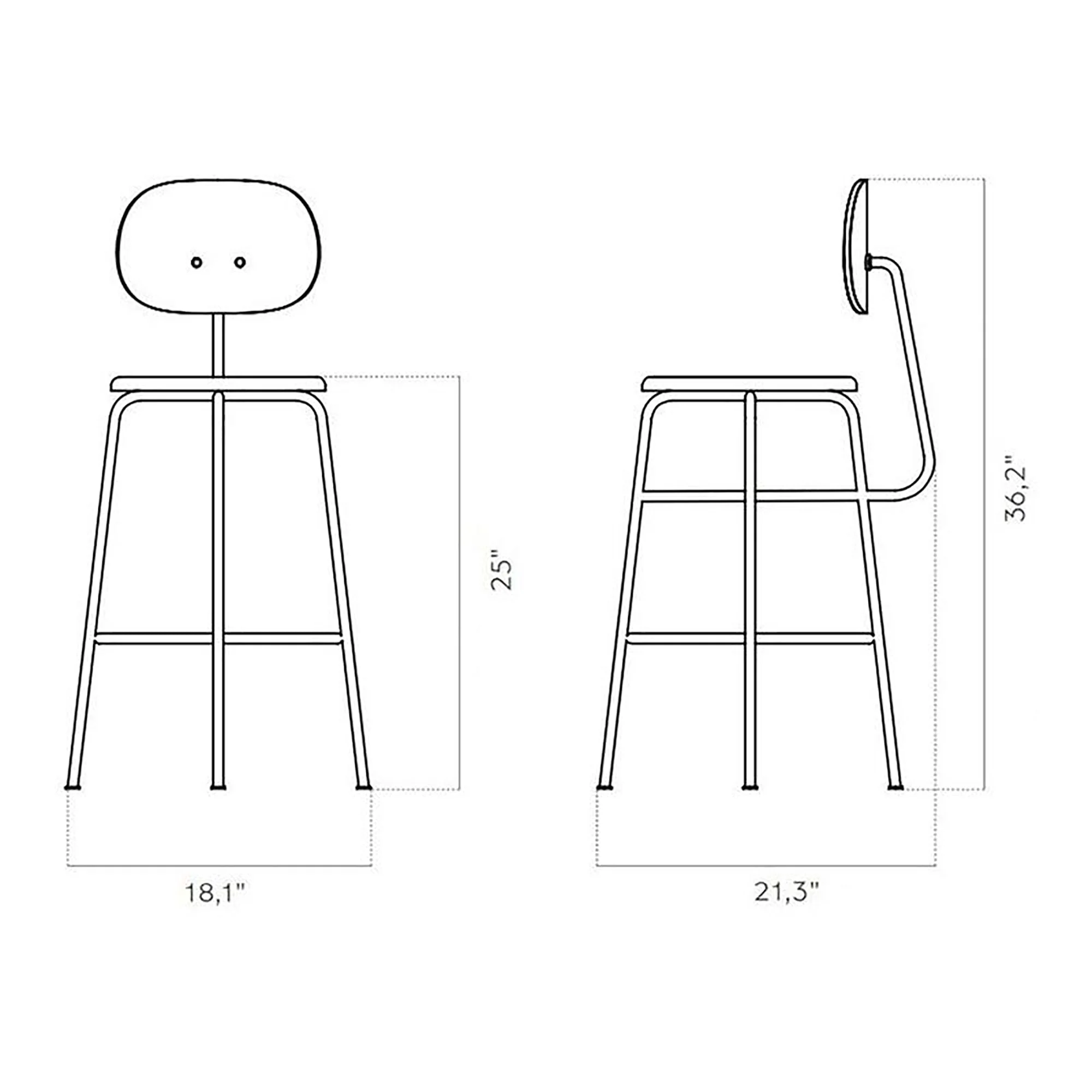 Afteroom Upholstered Stool Plus - Image 15