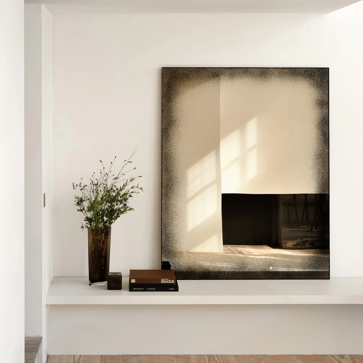 Aged Rectangular Wall Mirror - Image 8