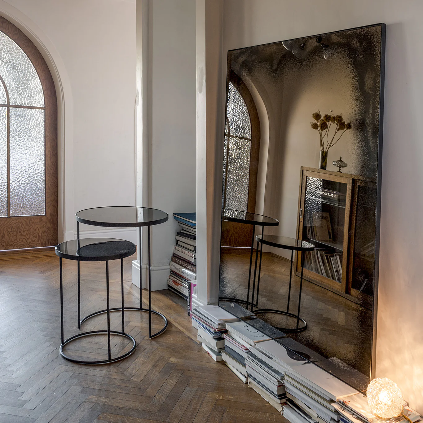 Aged Rectangular Wall Mirror - Image 9