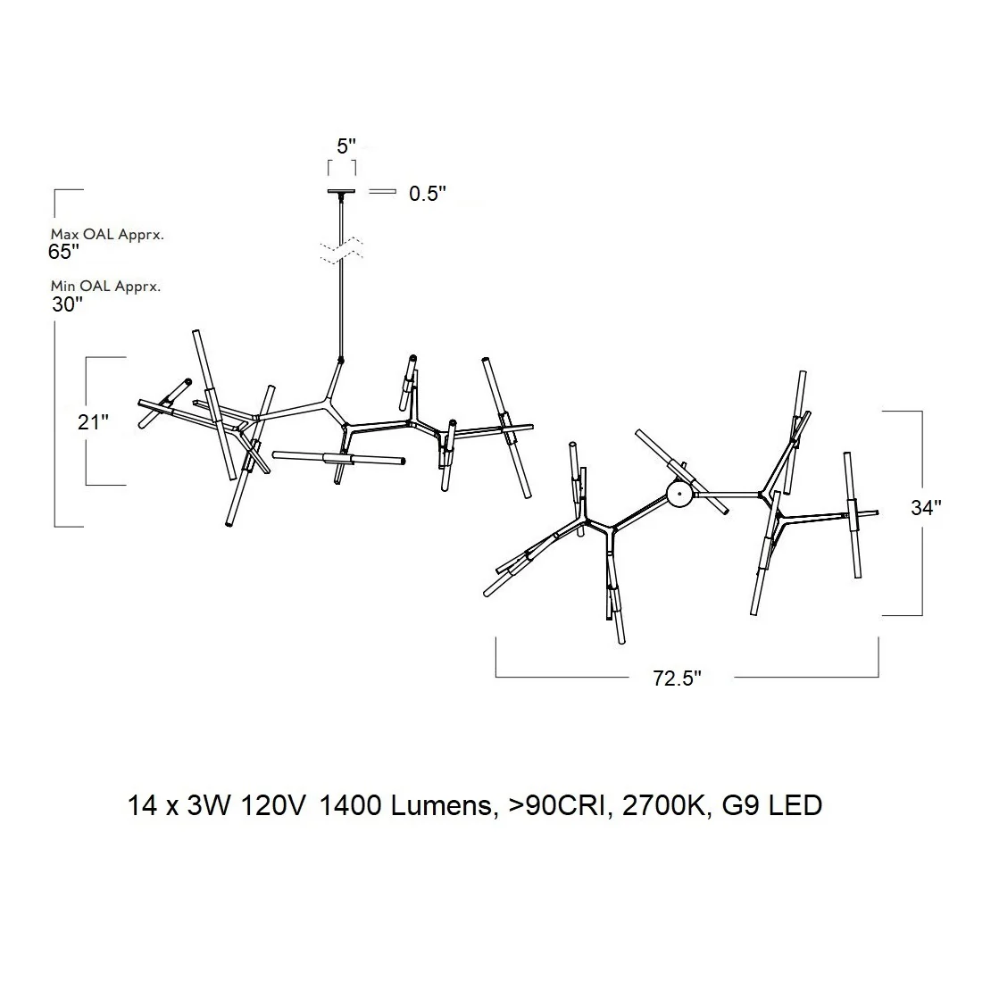 Agnes LED Chandelier - Image 129