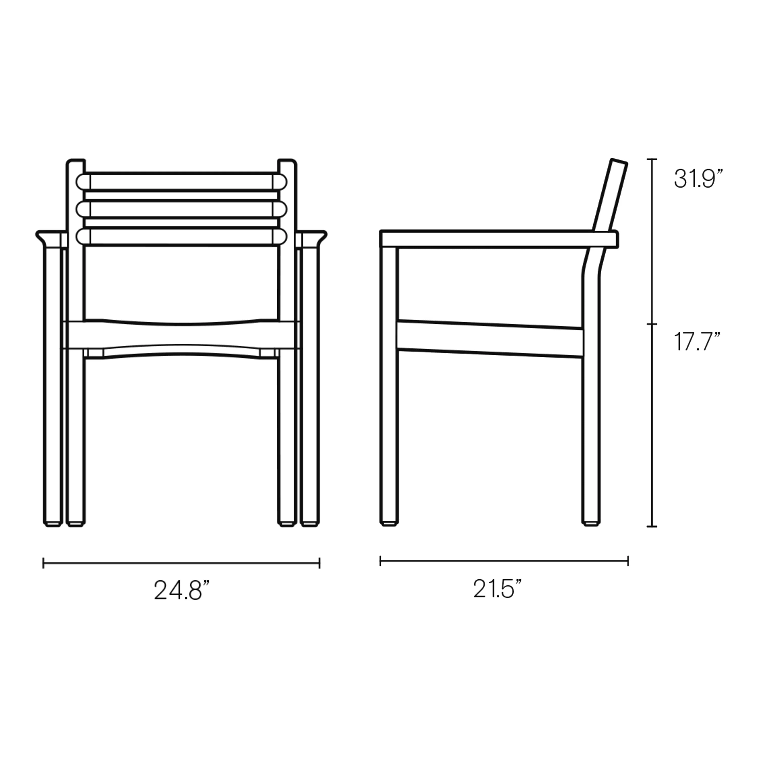 AH Outdoor Dining Armchair - Image 15