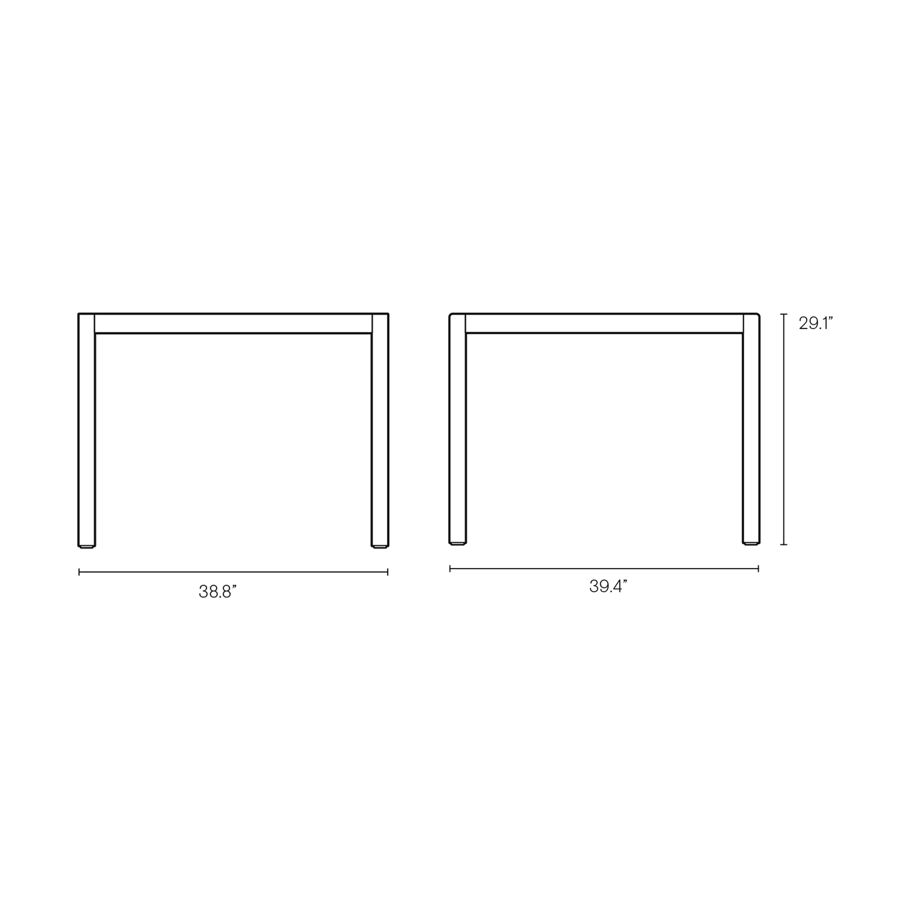 AH Outdoor Square Dining Table - Image 9