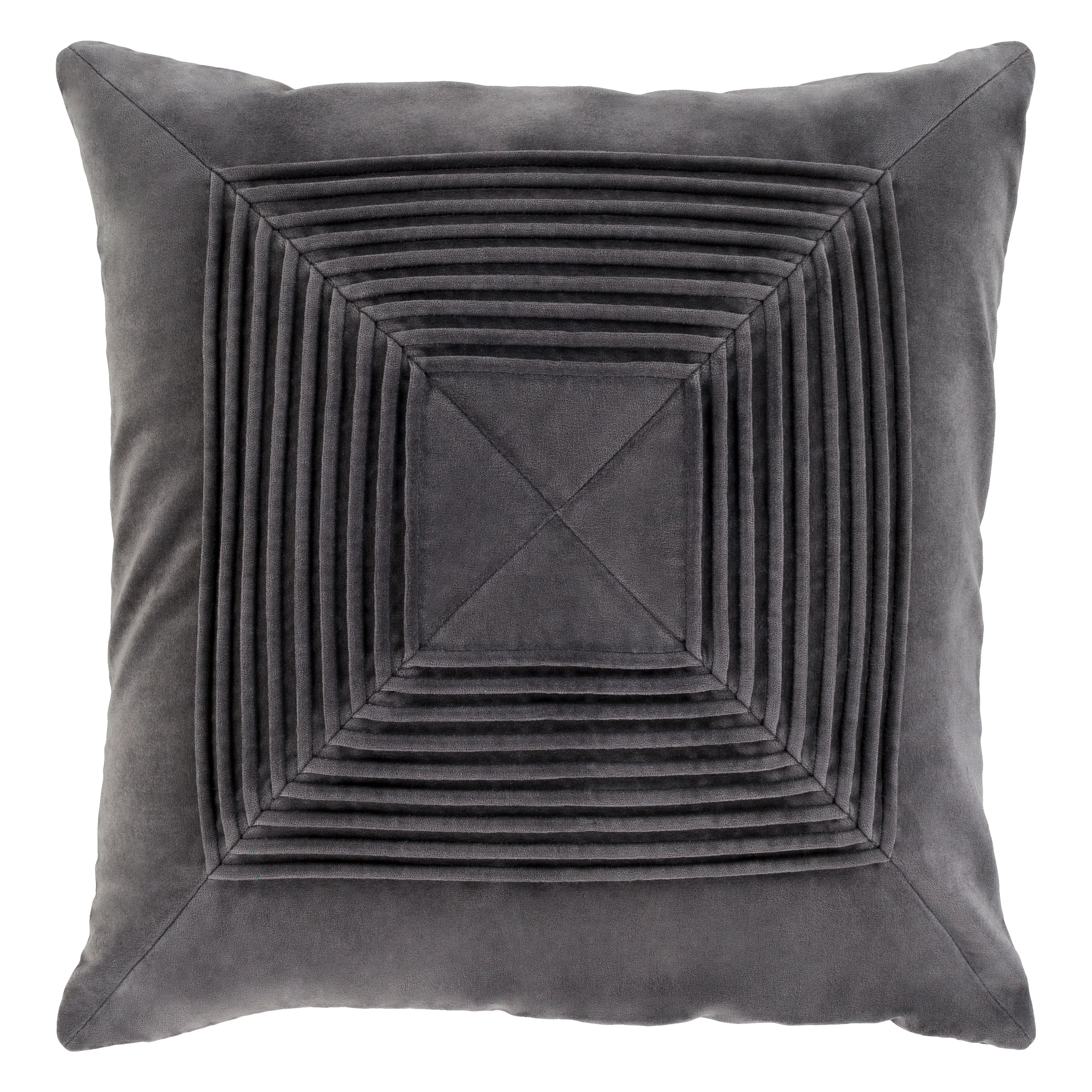 Akira Pleated Velvet Pillow - Image 3