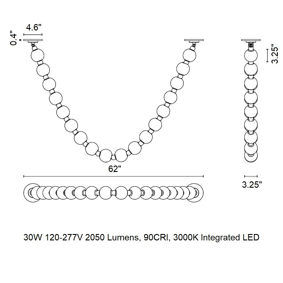 Akoya Bead LED Pendant Light - Image 11