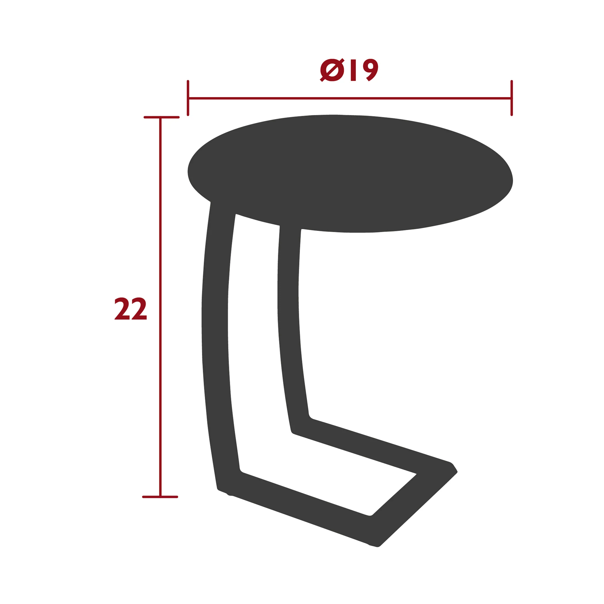 Alize Offset Outdoor Side Table - Image 7