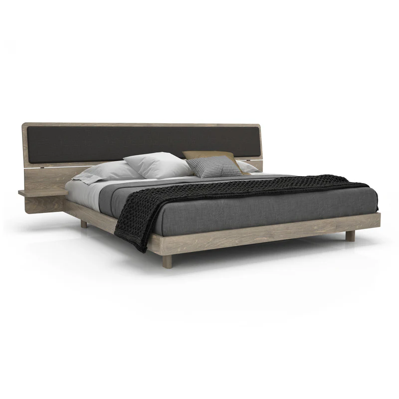 Alma Upholstered Bed with Extended Headboard - Image 3
