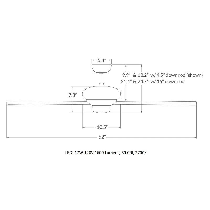 Altus 52 Inch LED Ceiling Fan - Image 7