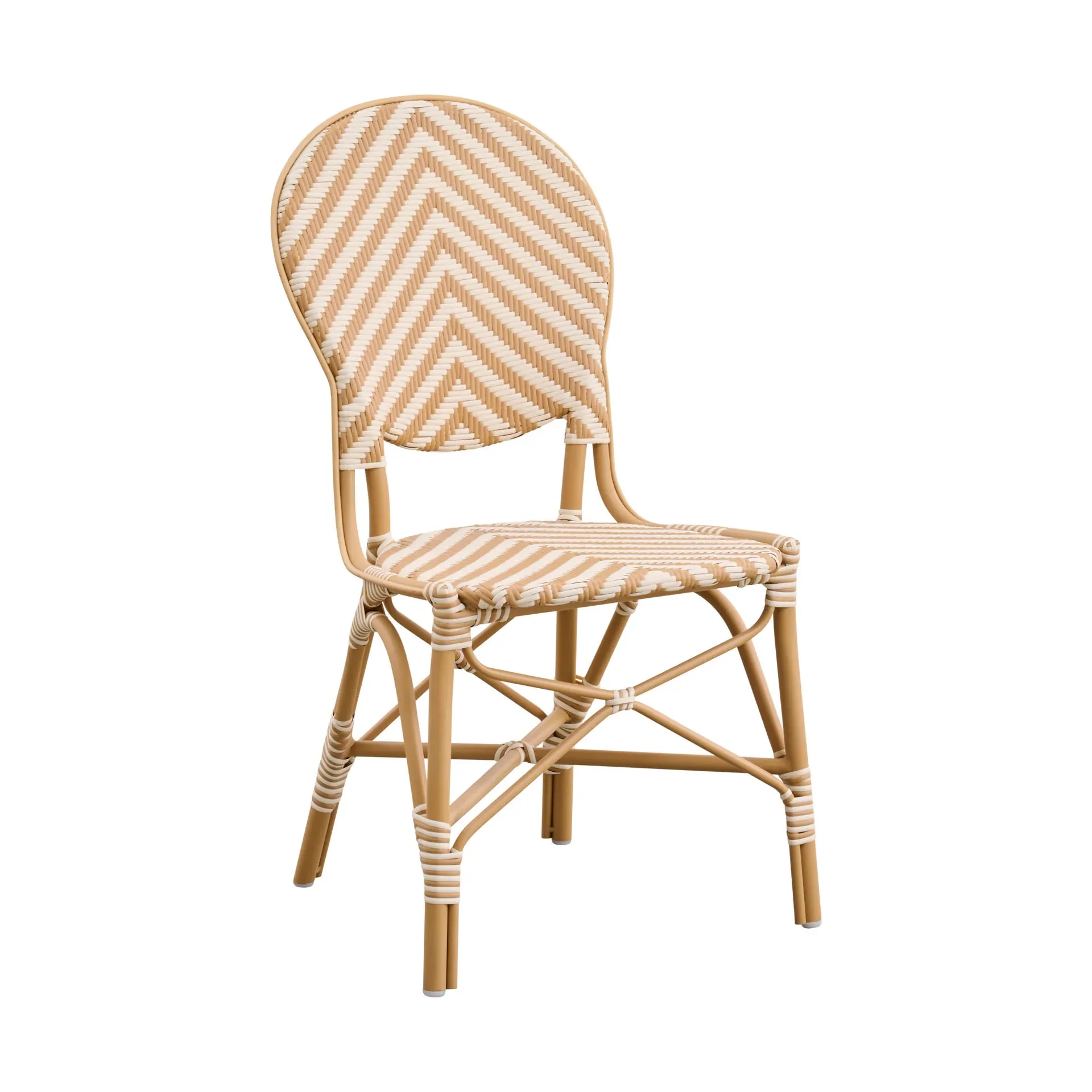 Alu Affaire Isabell Chevron Outdoor Dining Side Chair - Image 3