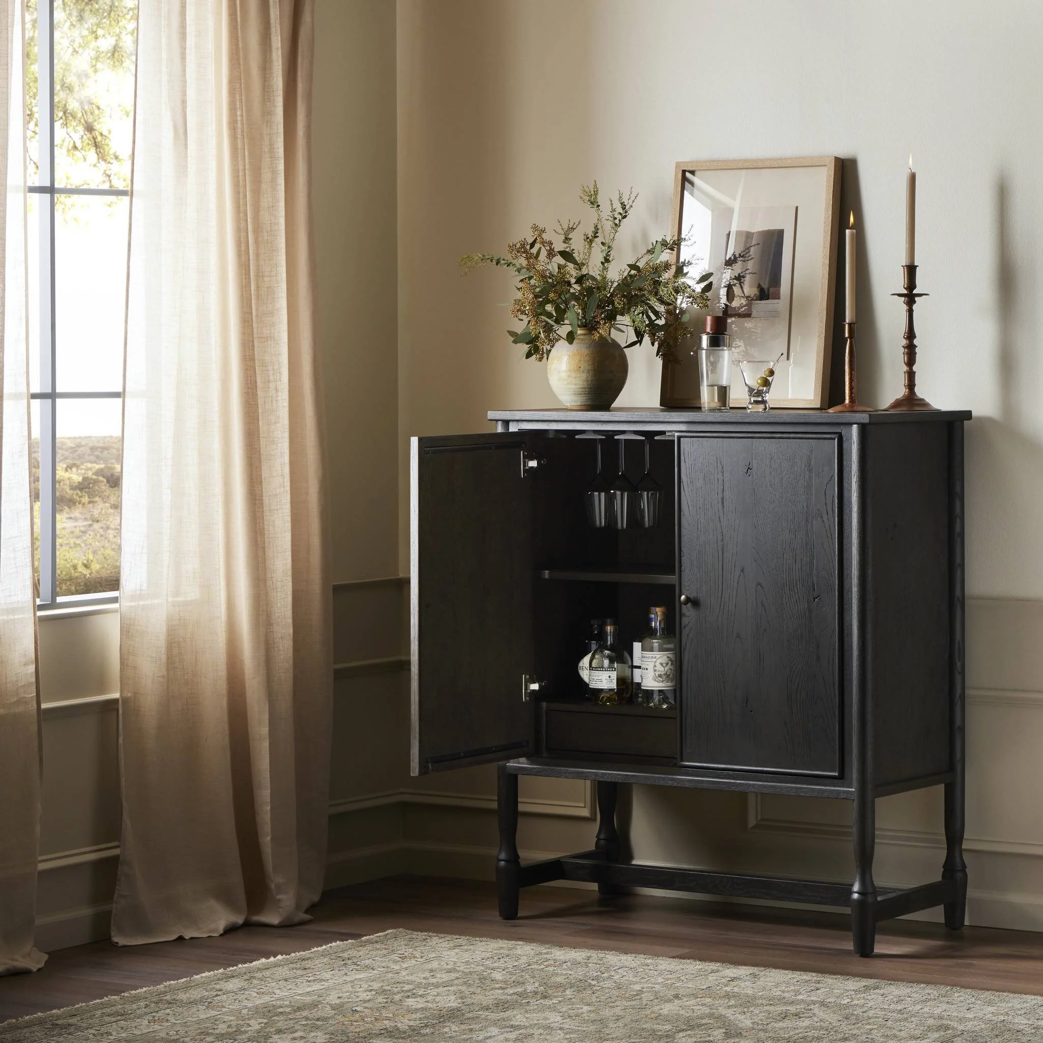 Amber Lewis x Four Hands Bari Bar Cabinet - Image 10