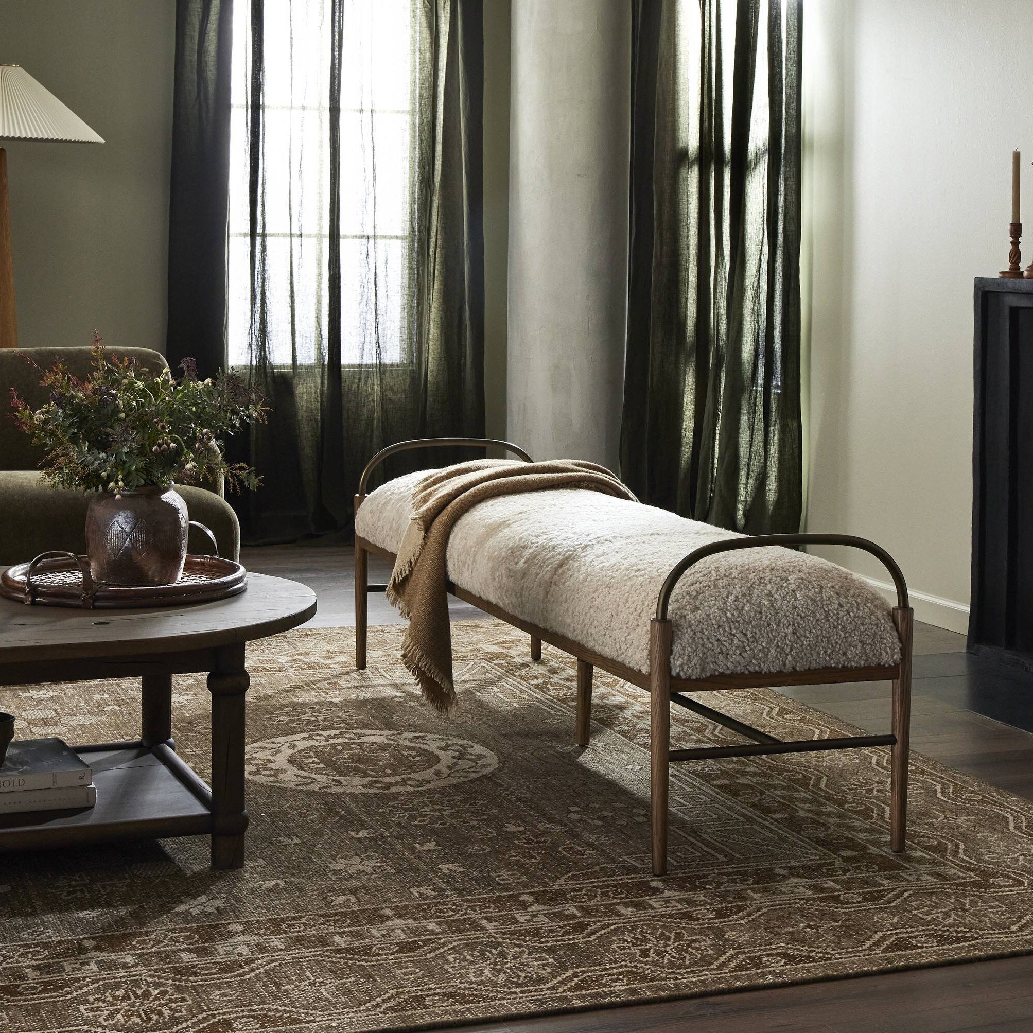 Amber Lewis x Four Hands Demi Accent Bench - Image 6