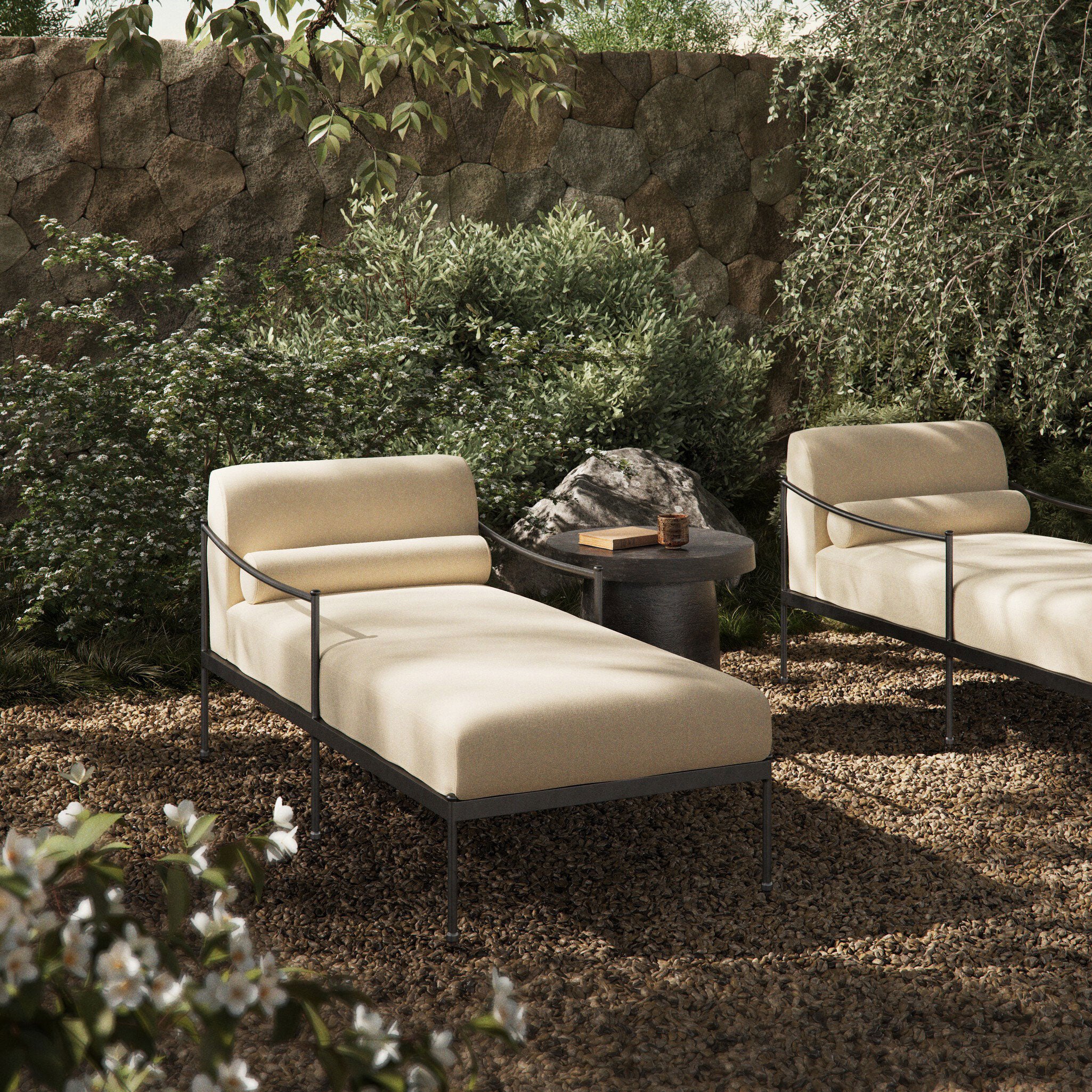 Amber Lewis x Four Hands Granger Outdoor Chaise - Image 2