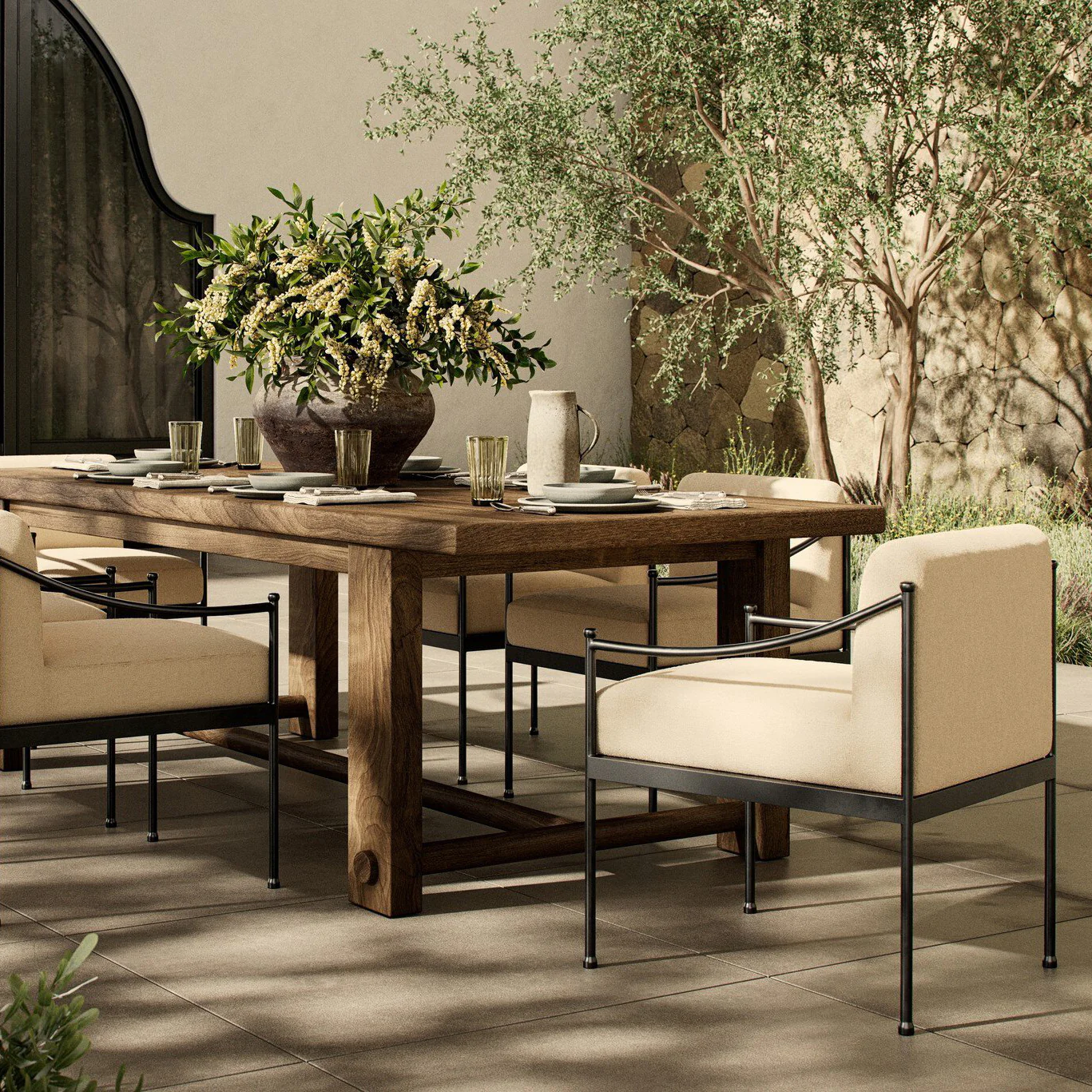 Amber Lewis x Four Hands Granger Outdoor Dining Chair - Image 11