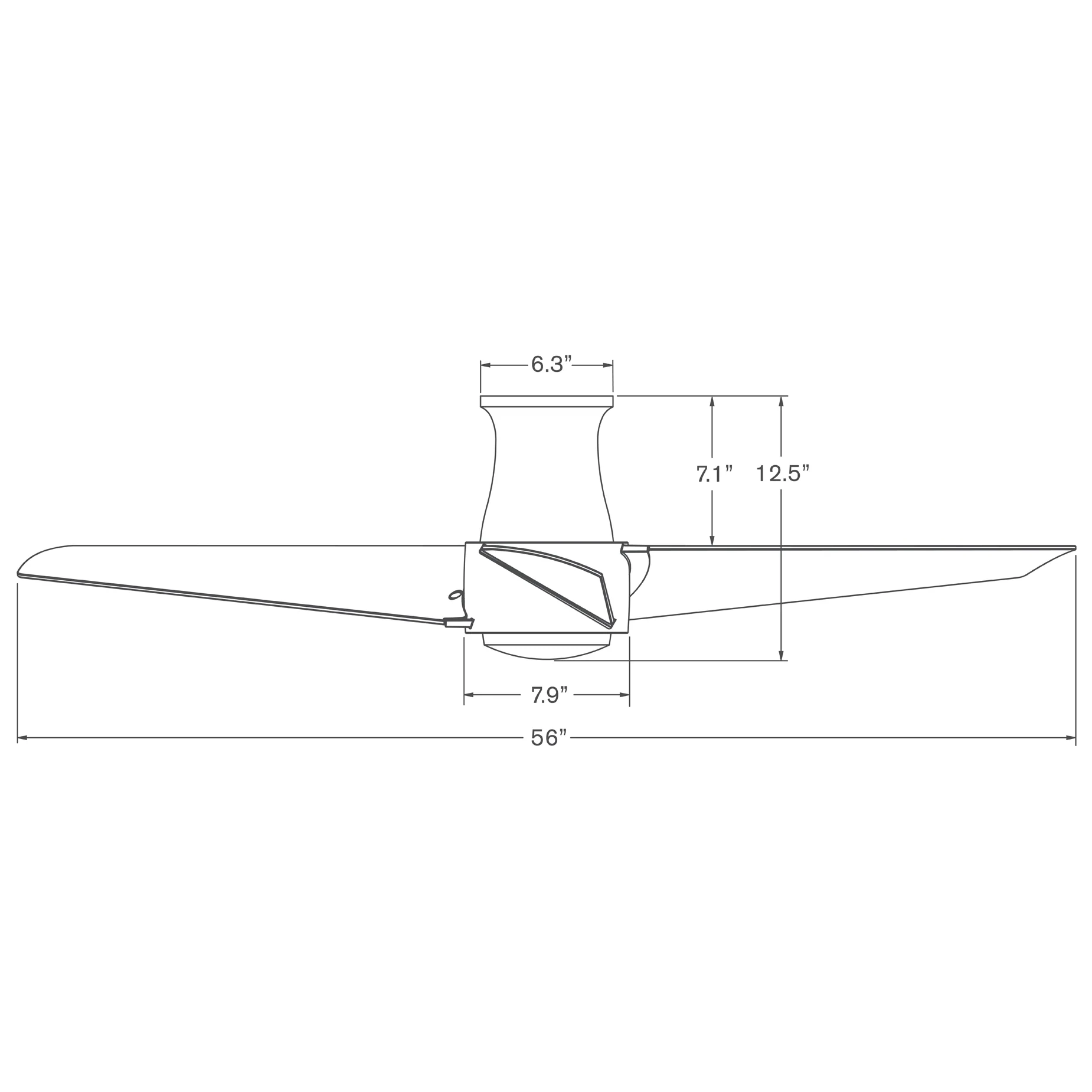 Ambit DC Flush Mount Ceiling Fan - Image 19