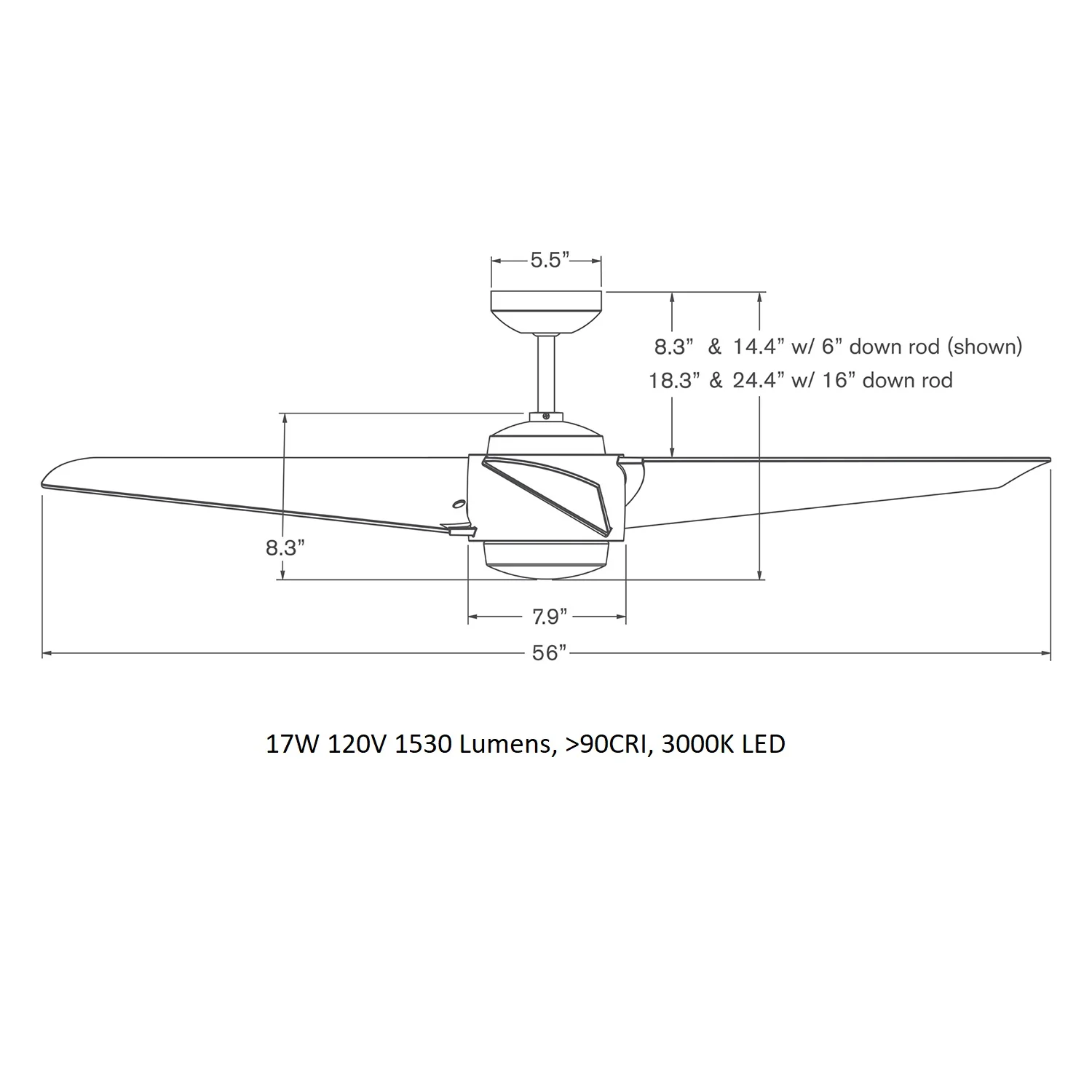 Ambit DC LED Ceiling Fan - Image 16