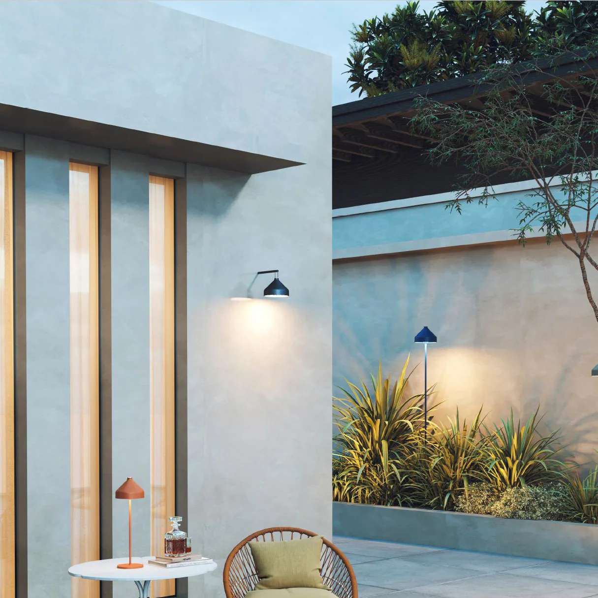 Amelie Portable Outdoor LED Wall Sconce - Image 2