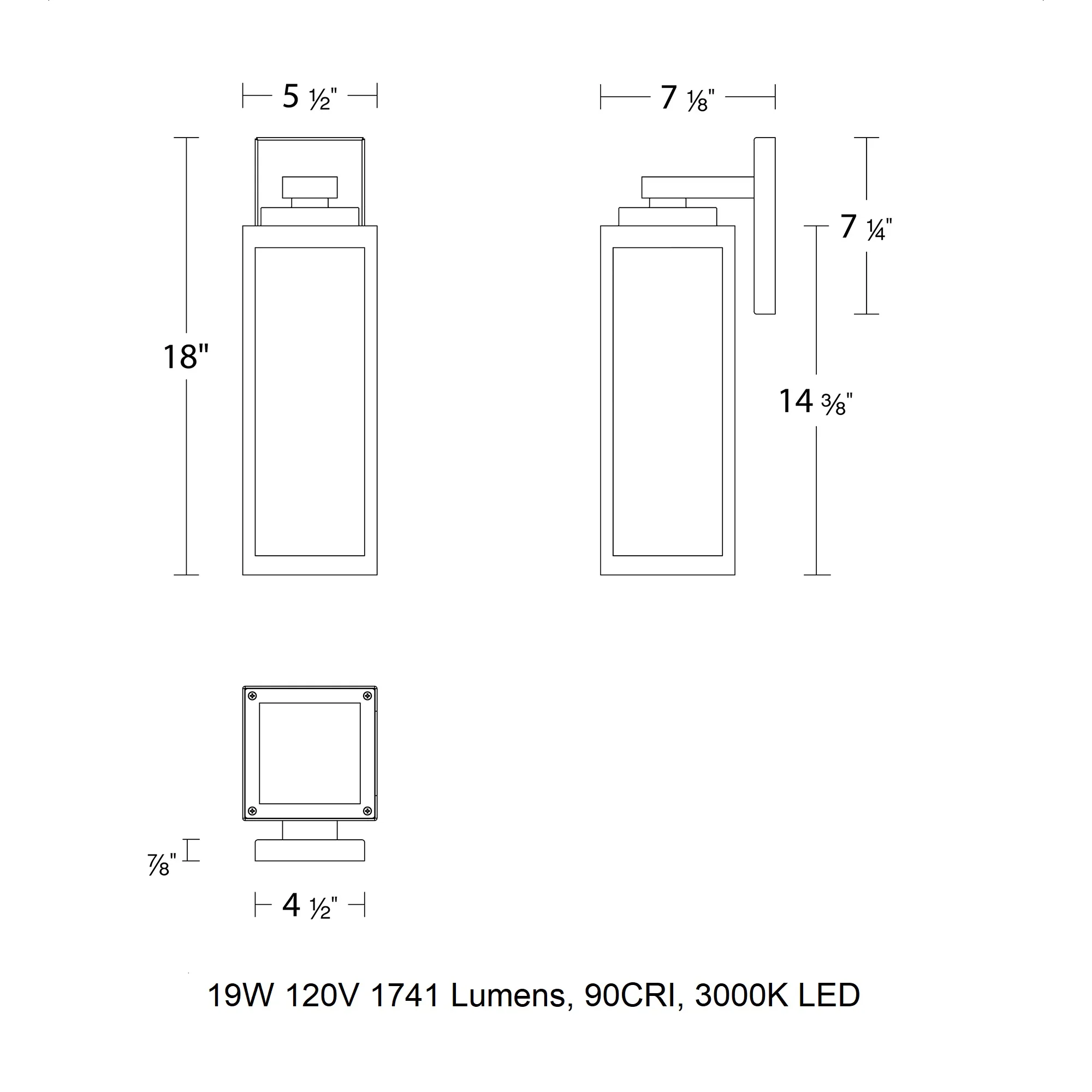 Amherst LED Outdoor Wall Sconce - Image 7