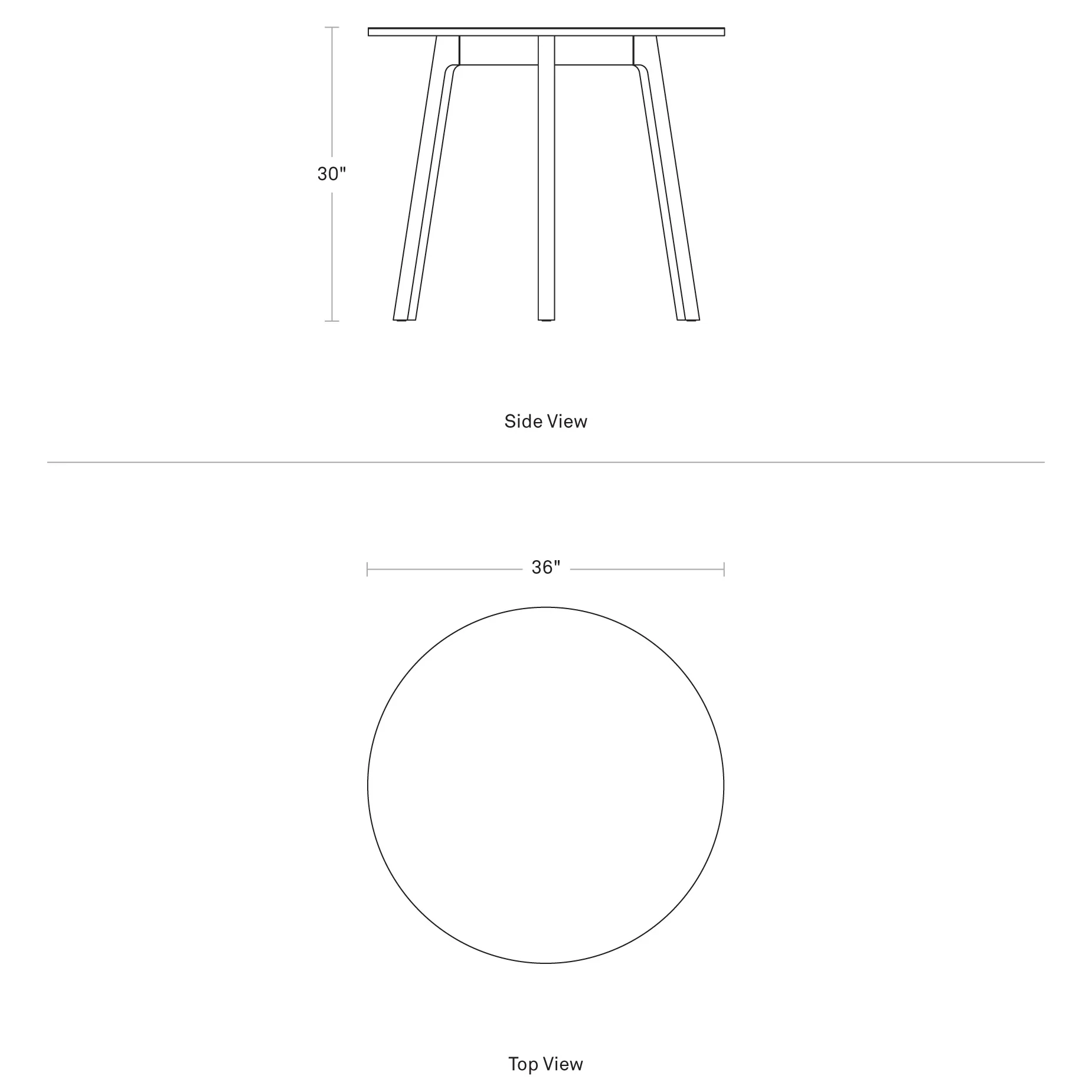 Apt Round Cafe Table - Image 9