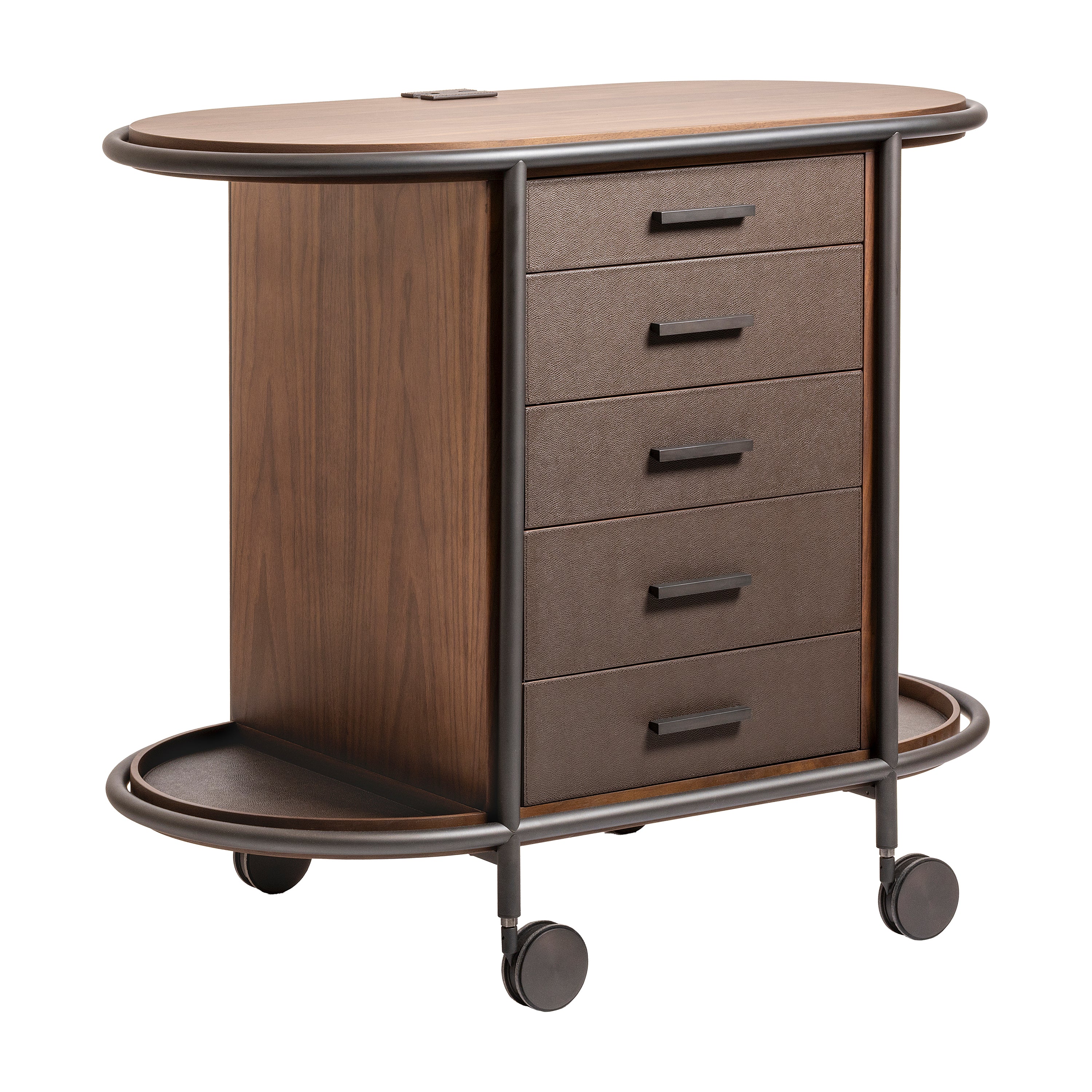 Arcade Oval Coffee and Bar Cart - Image 5