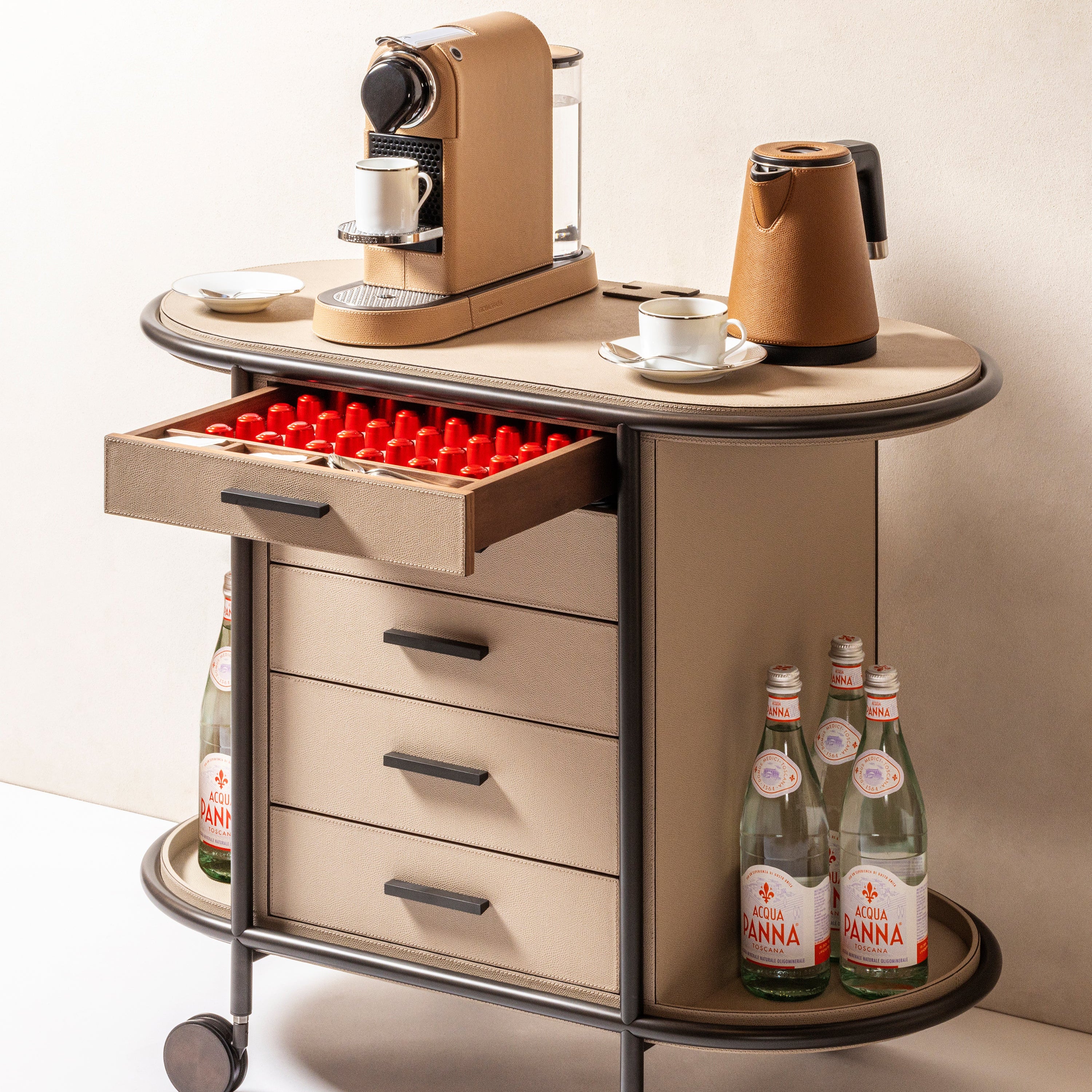 Arcade Oval Coffee and Bar Cart - Image 7