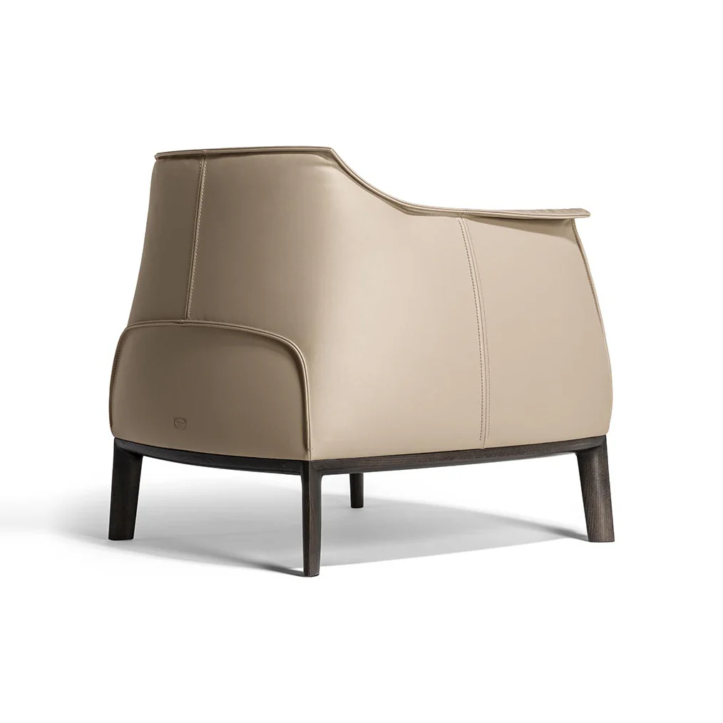 Archibald Armchair with Wood Legs - Image 5
