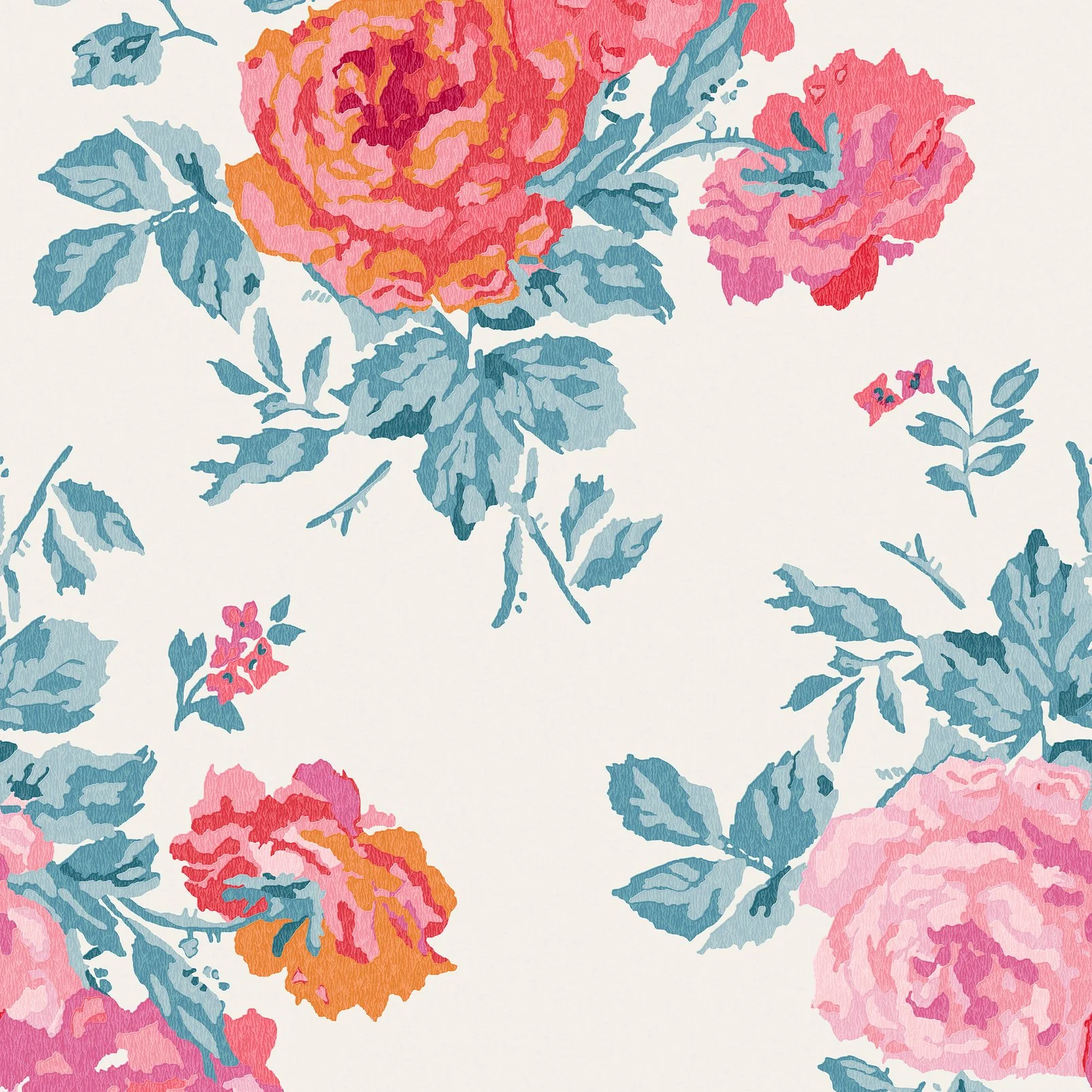 Cath Kidston Archive Rose Blue & Pink - Image 3