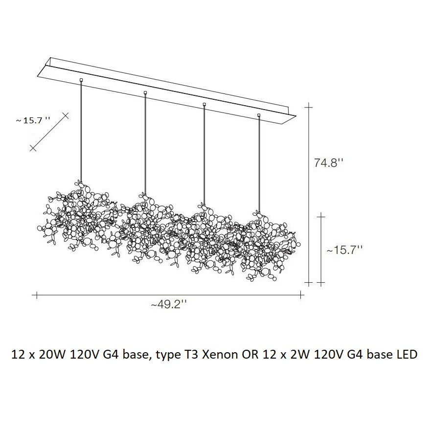 Argent Linear Pendant Light - Image 6