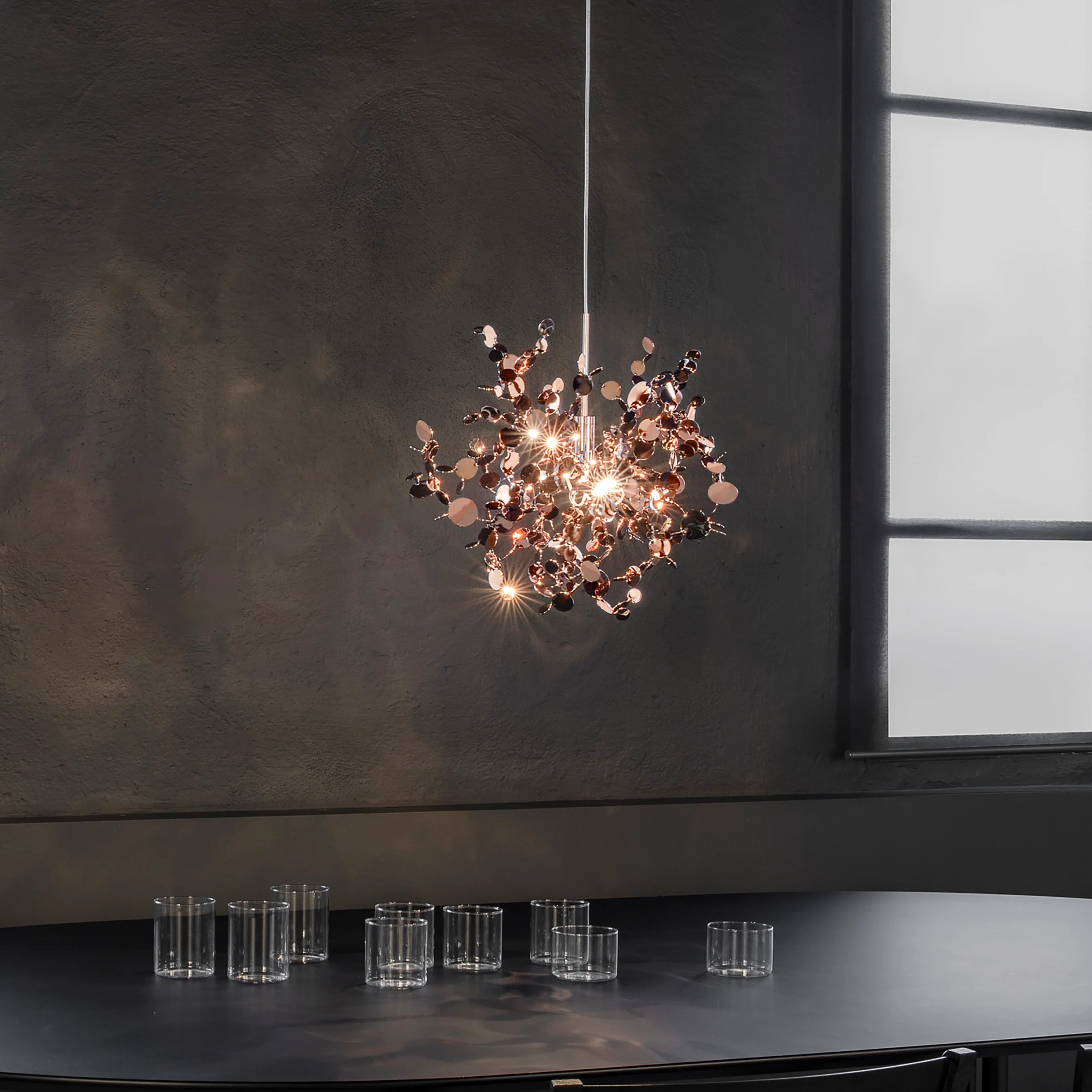Argent Mini Pendant Light with Disc - Image 8
