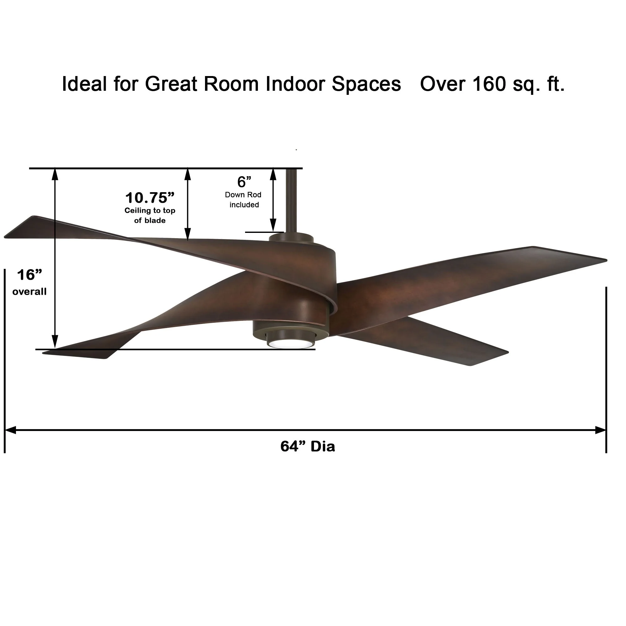 Artemis IV LED Ceiling Fan - Image 10