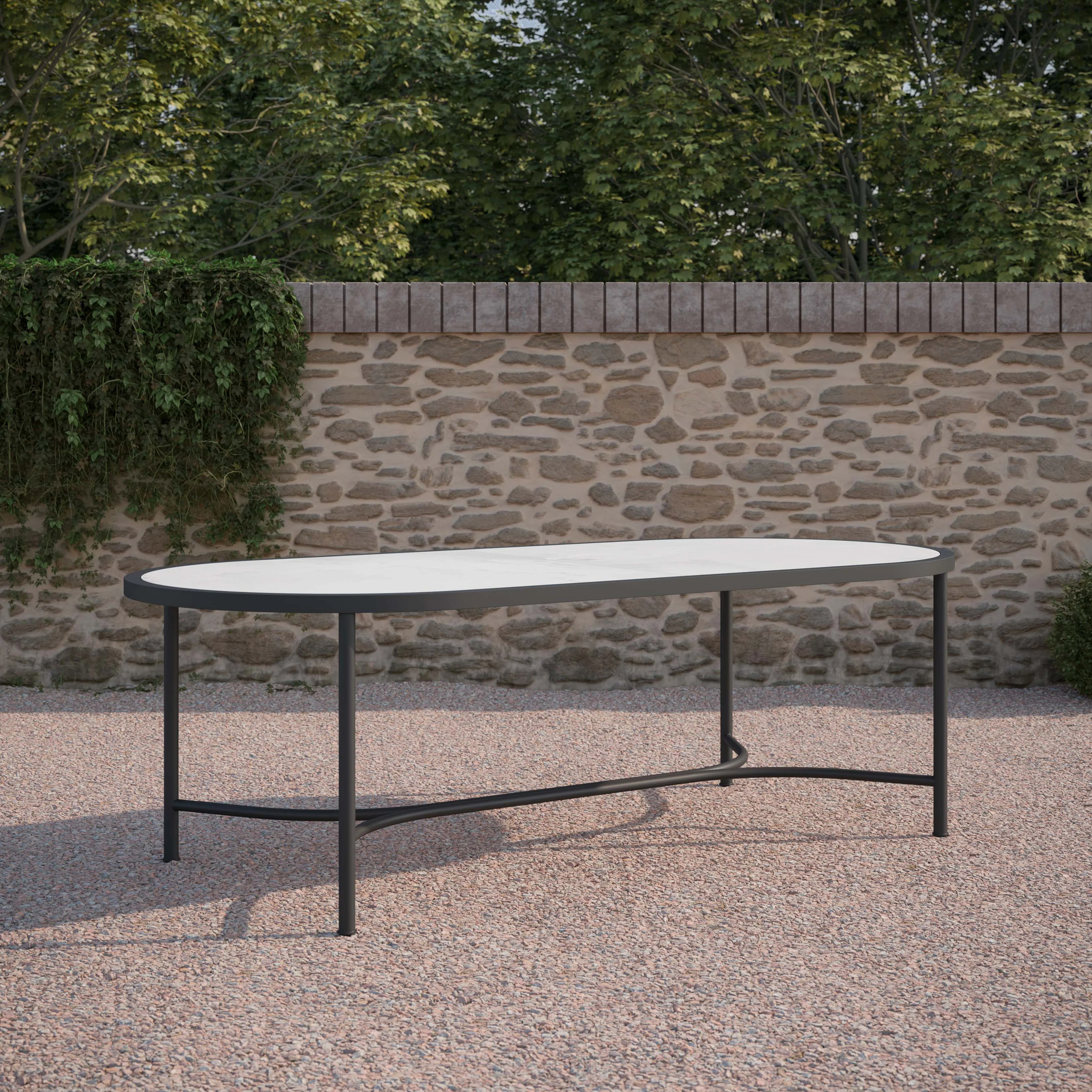 Athens Oval Outdoor Dining Table - Image 8