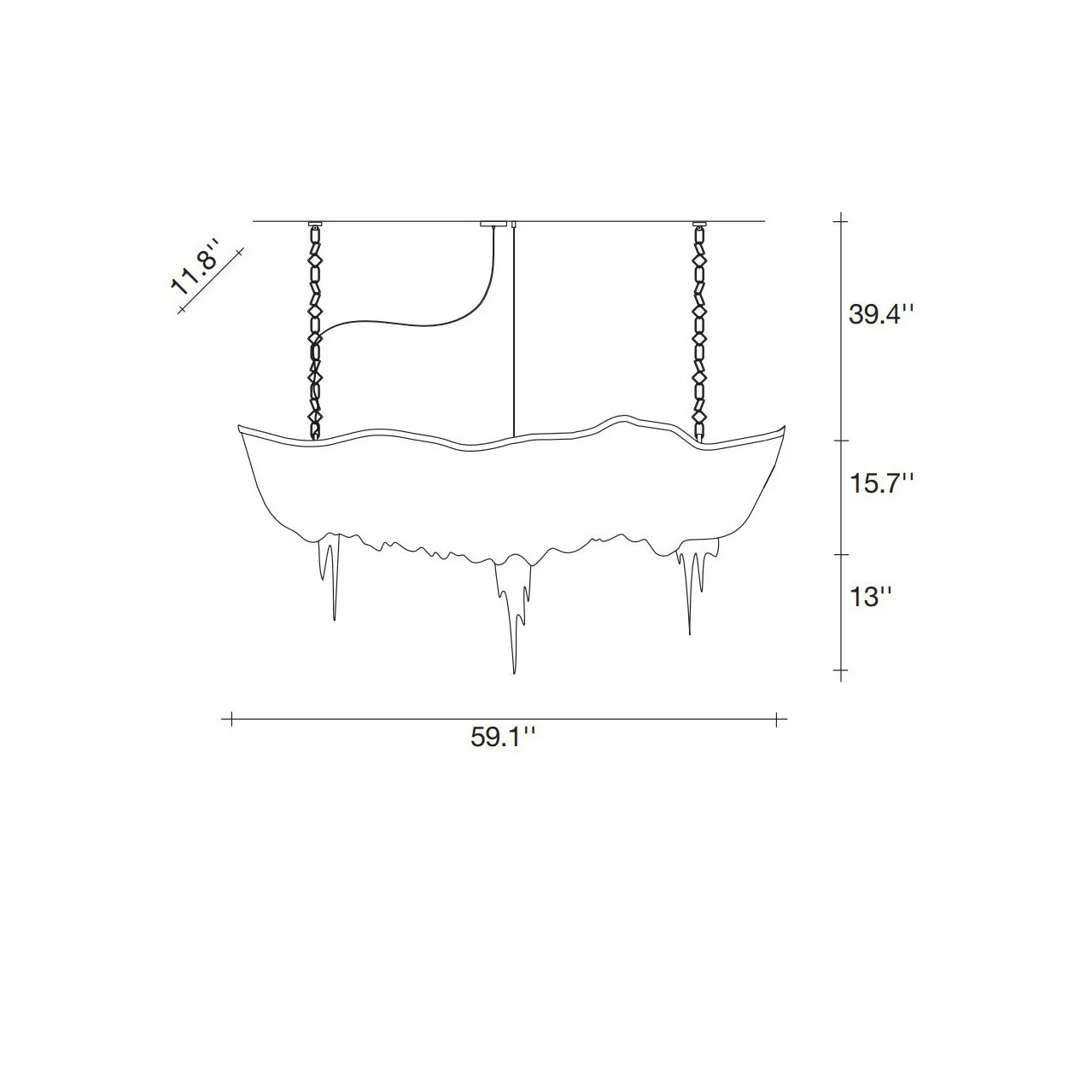 Atlantis Linear Chandelier - Image 4