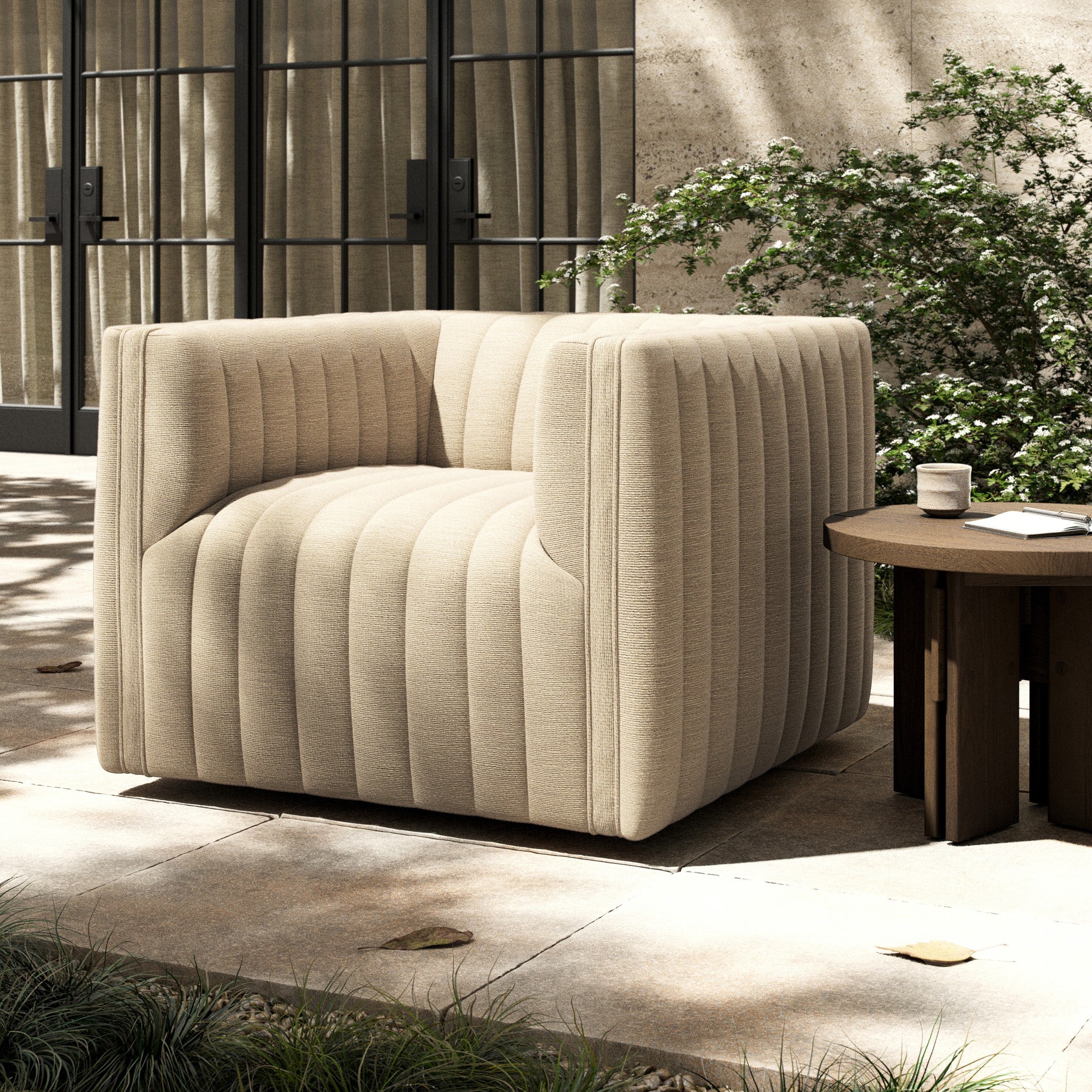 Augustine Outdoor Swivel Chair - Image 2