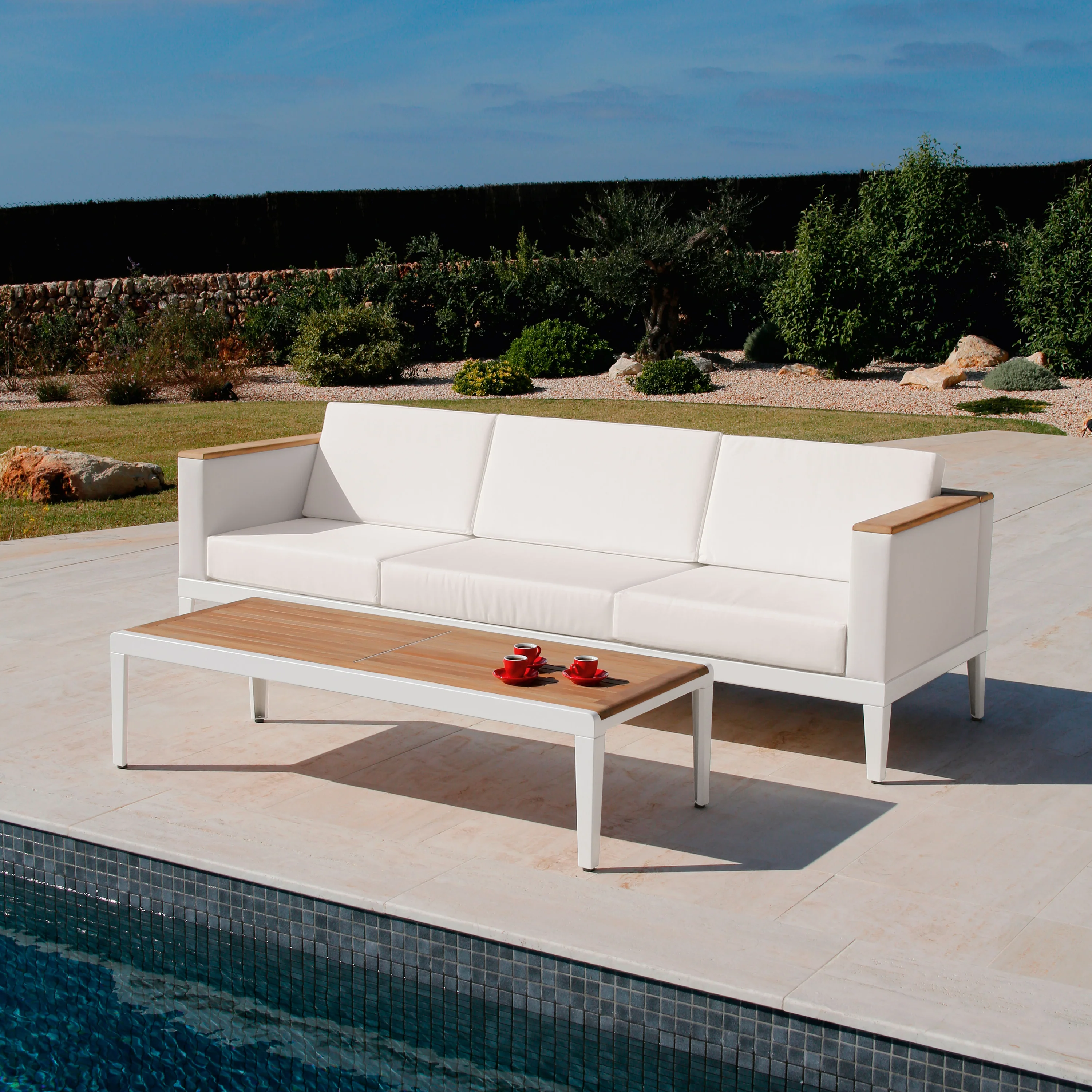 Aura Rectangular Outdoor Coffee Table - Image 7