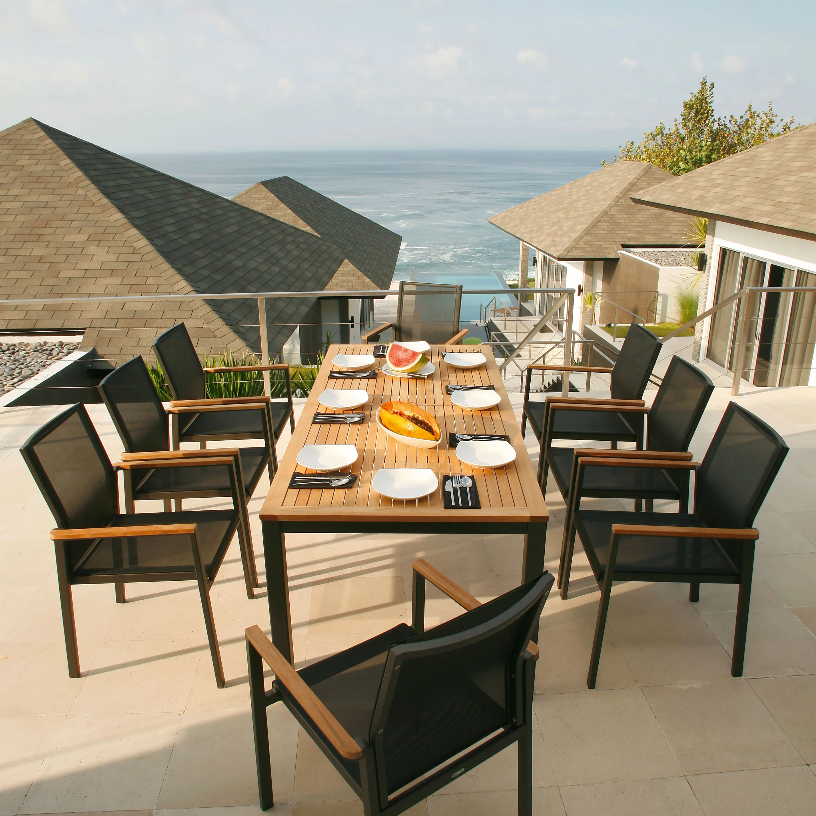 Aura Rectangular Outdoor Dining Table - Image 12