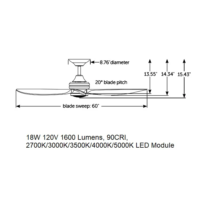Aviara Ceiling Fan with Light - Image 4