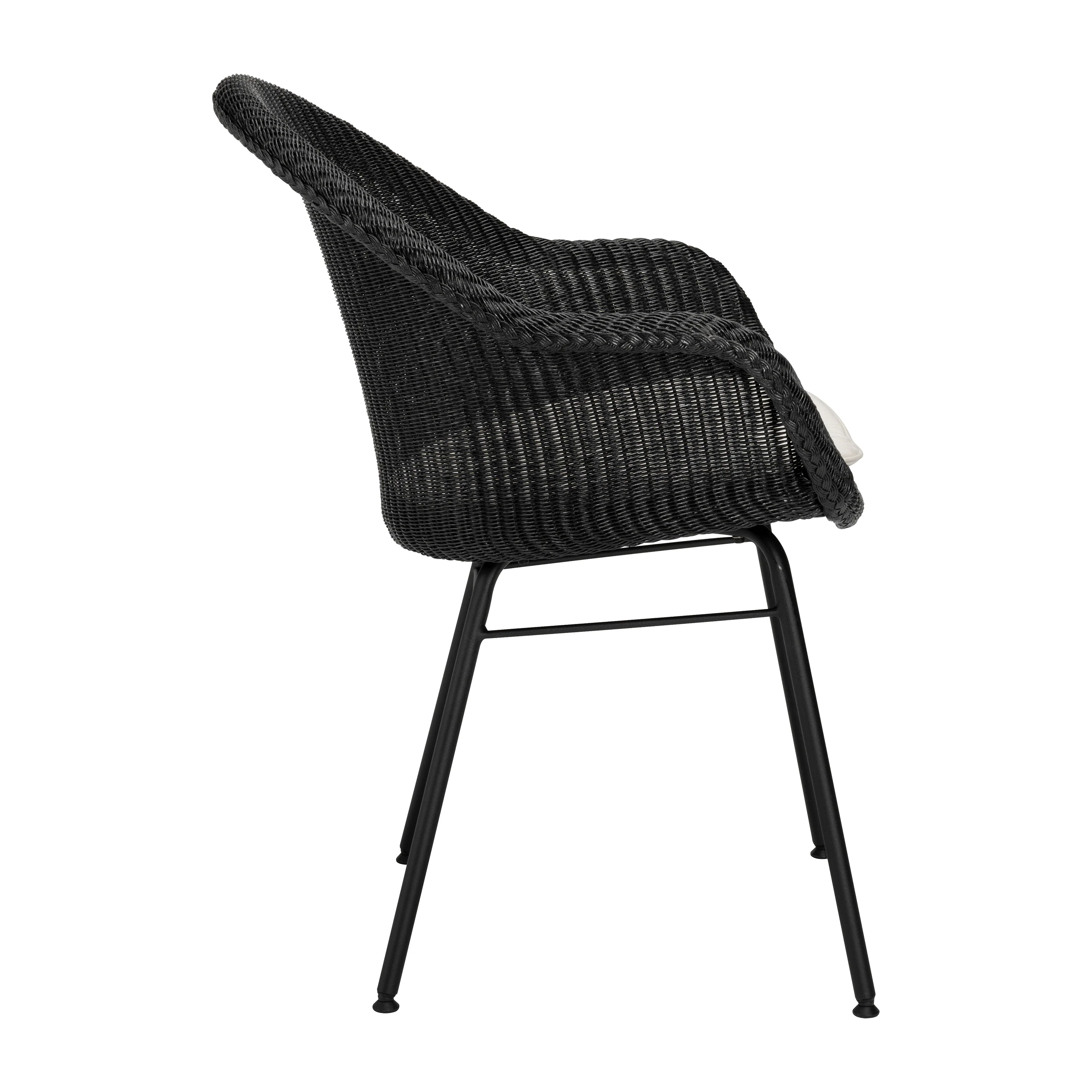Avril Highback Dining Chair with Steel Base - Image 7