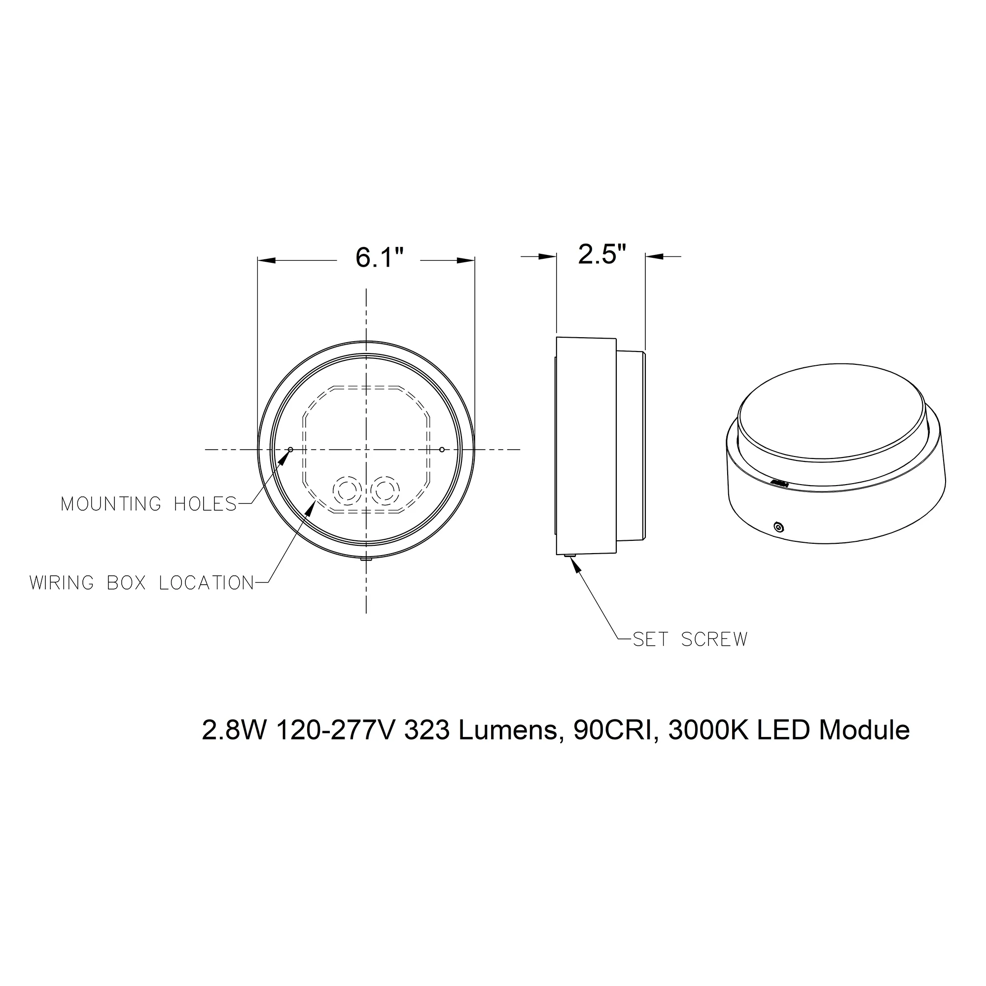B33534/B33535 Impact Resistant Outdoor LED Wall/Ceiling Light - Image 10