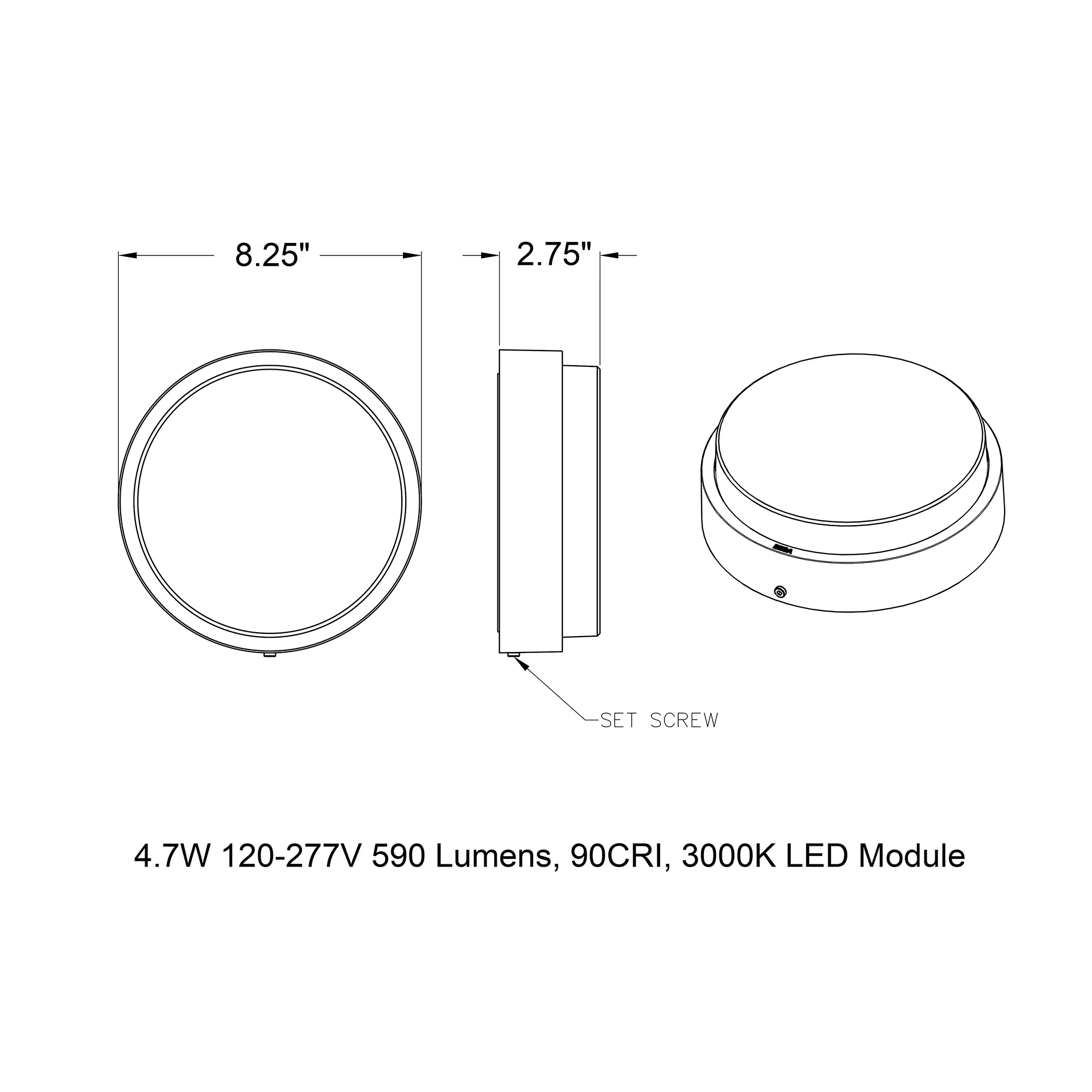 B33534/B33535 Impact Resistant Outdoor LED Wall/Ceiling Light - Image 11