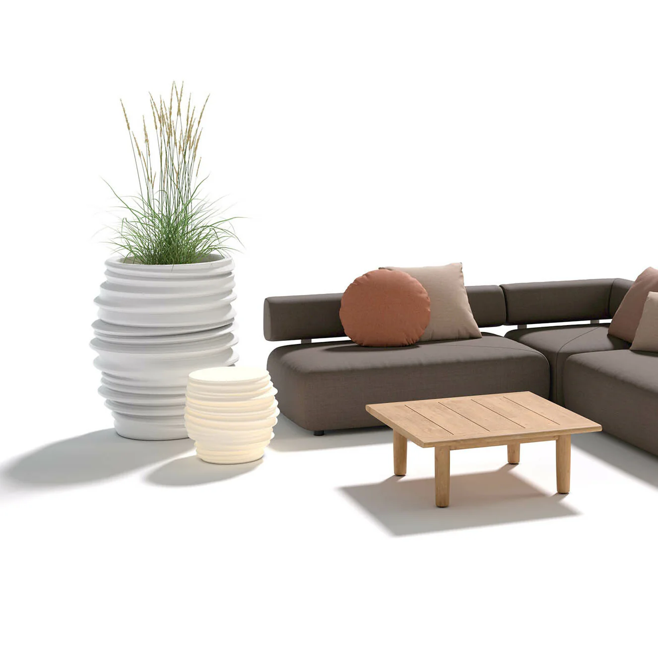 BABYLON PE Outdoor Stool/Side Table - Image 2