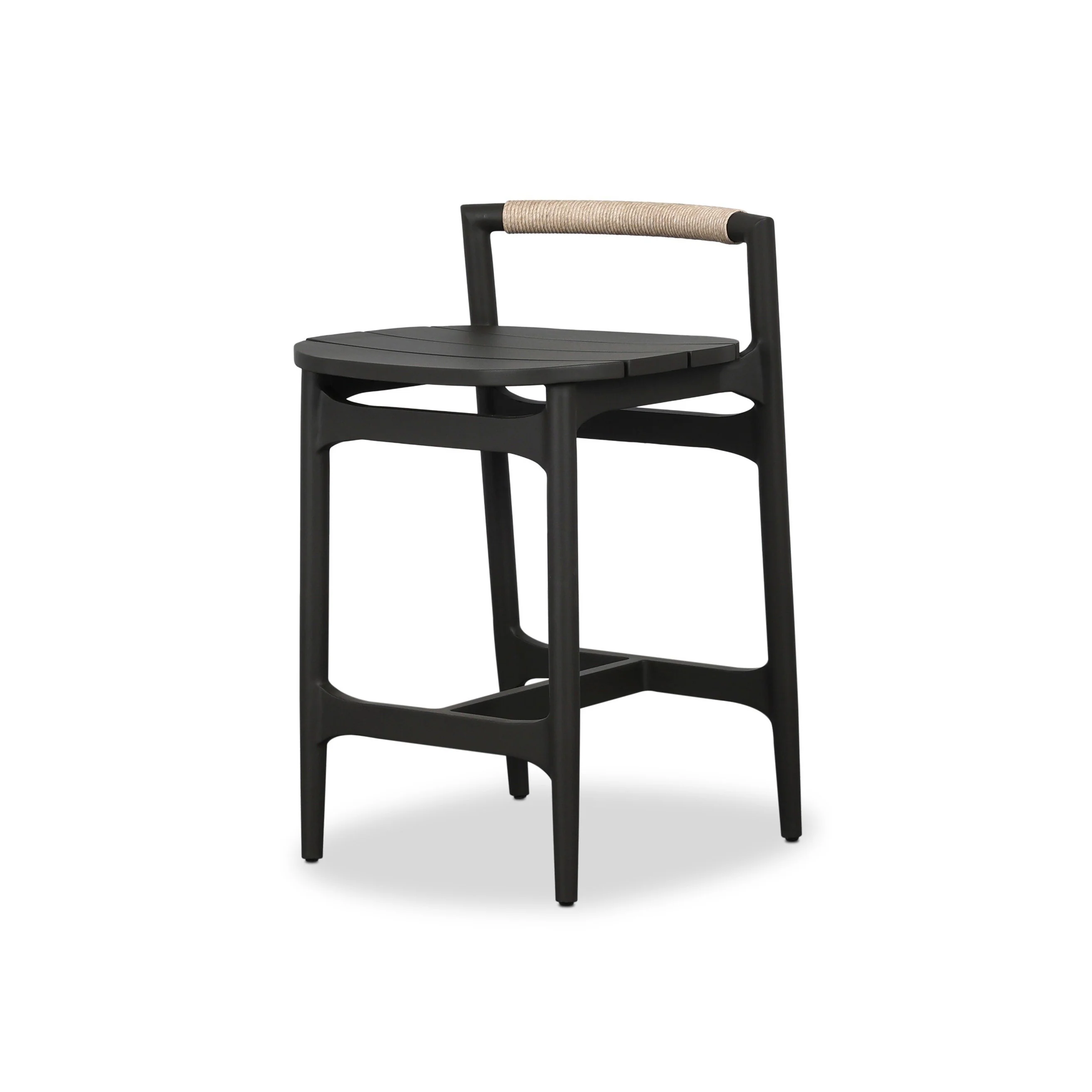 Baden Outdoor Bar and Counter Stool with Metal Base - Image 3