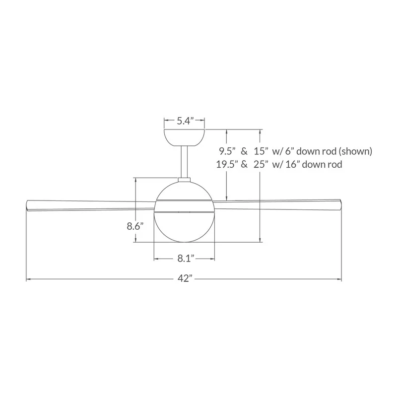 Ball 42 Inch Ceiling Fan - Image 6
