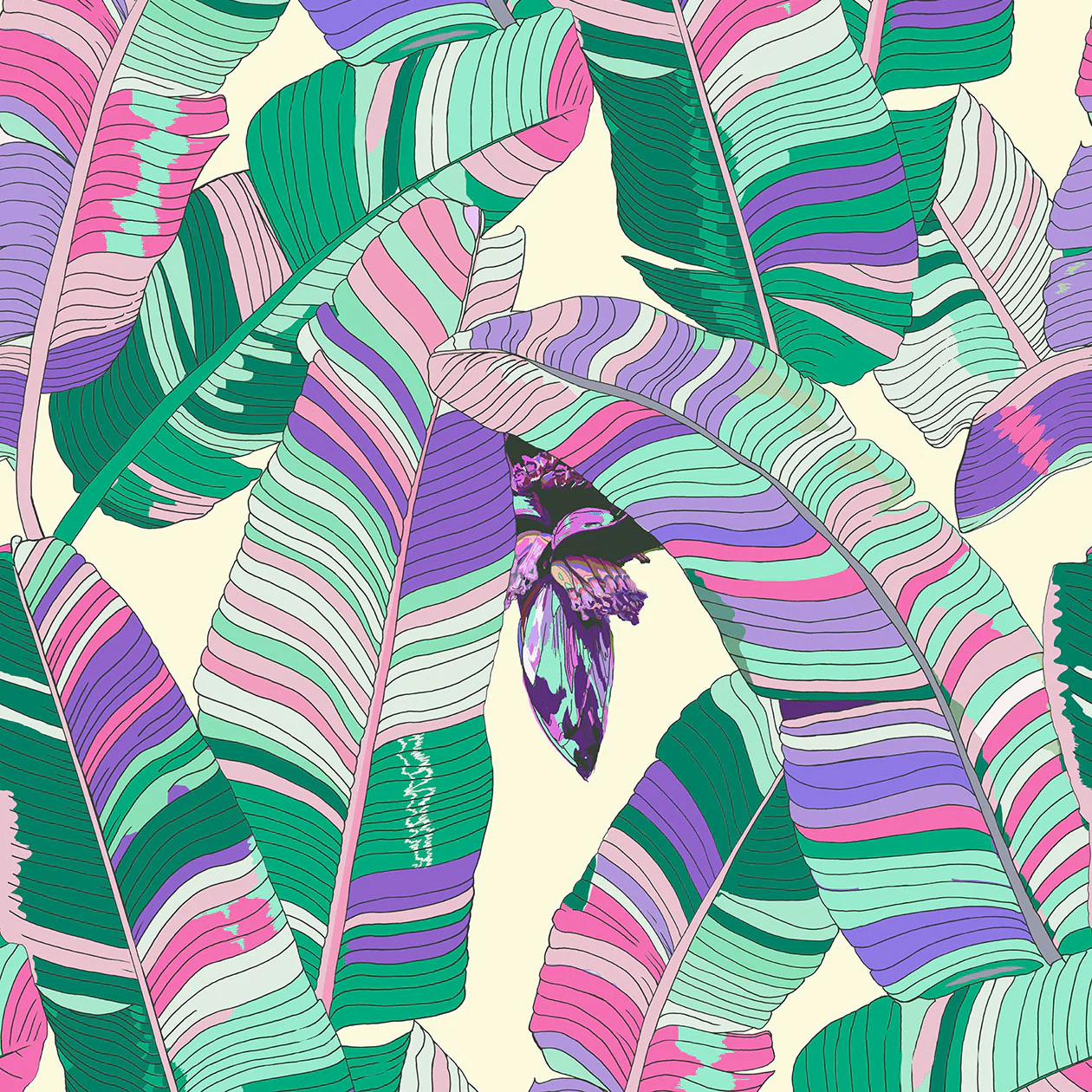 Banana Palm Dream Wallpaper - Image 3