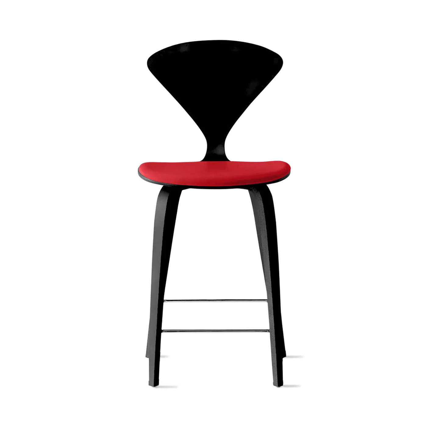 Stool with Wood Base - Upholstered Seat - Image 27