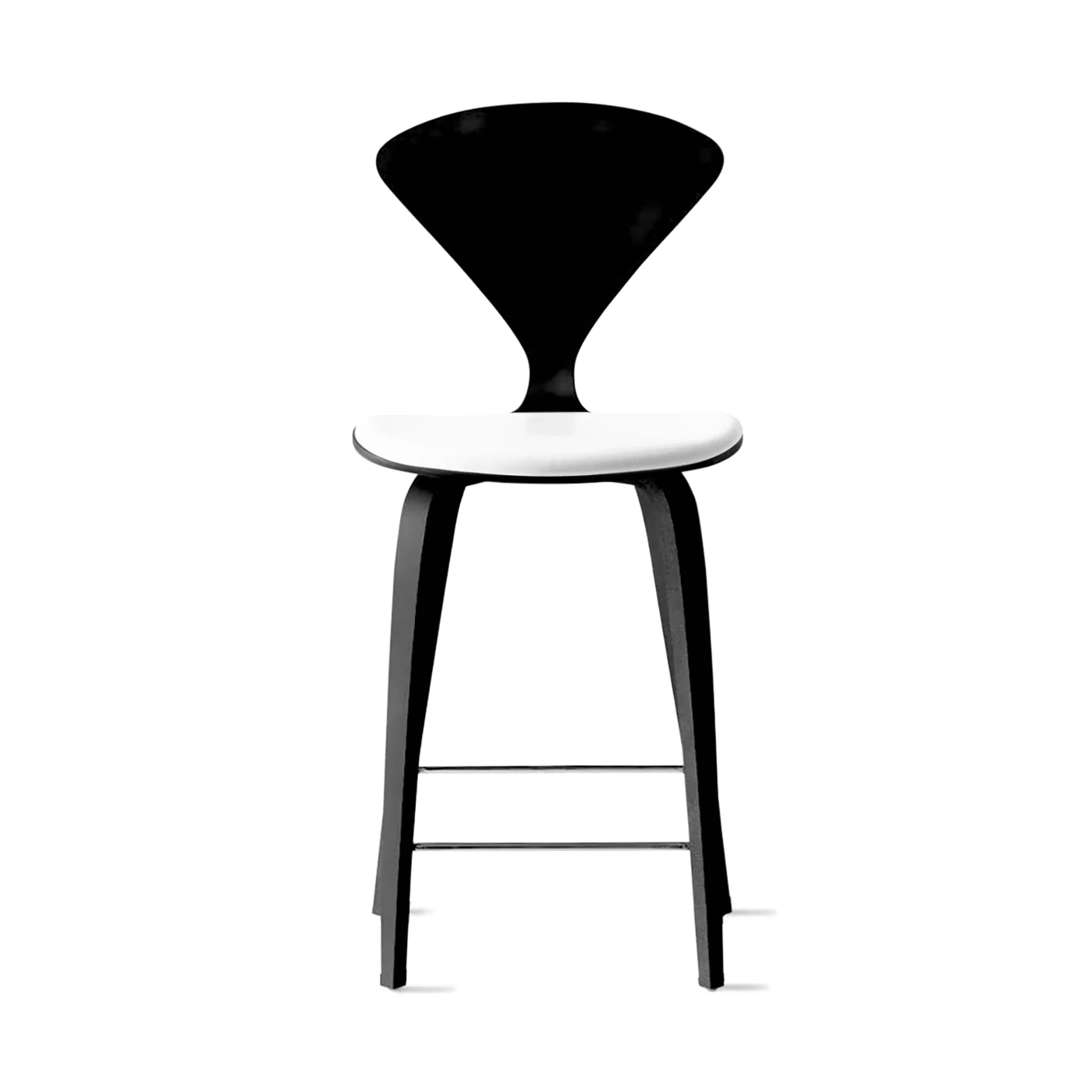 Stool with Wood Base - Upholstered Seat - Image 29