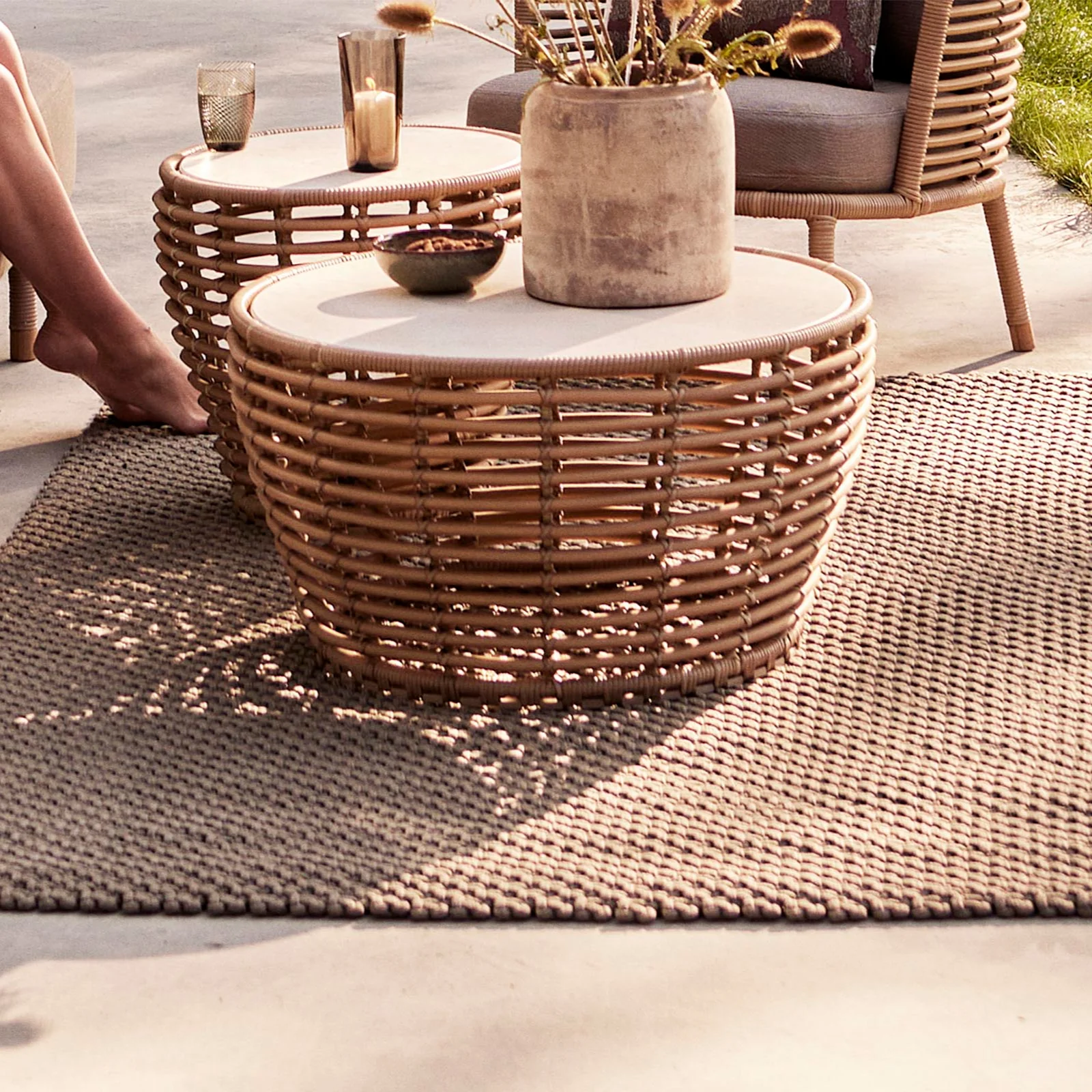 Basket Outdoor Coffee Table - Image 9